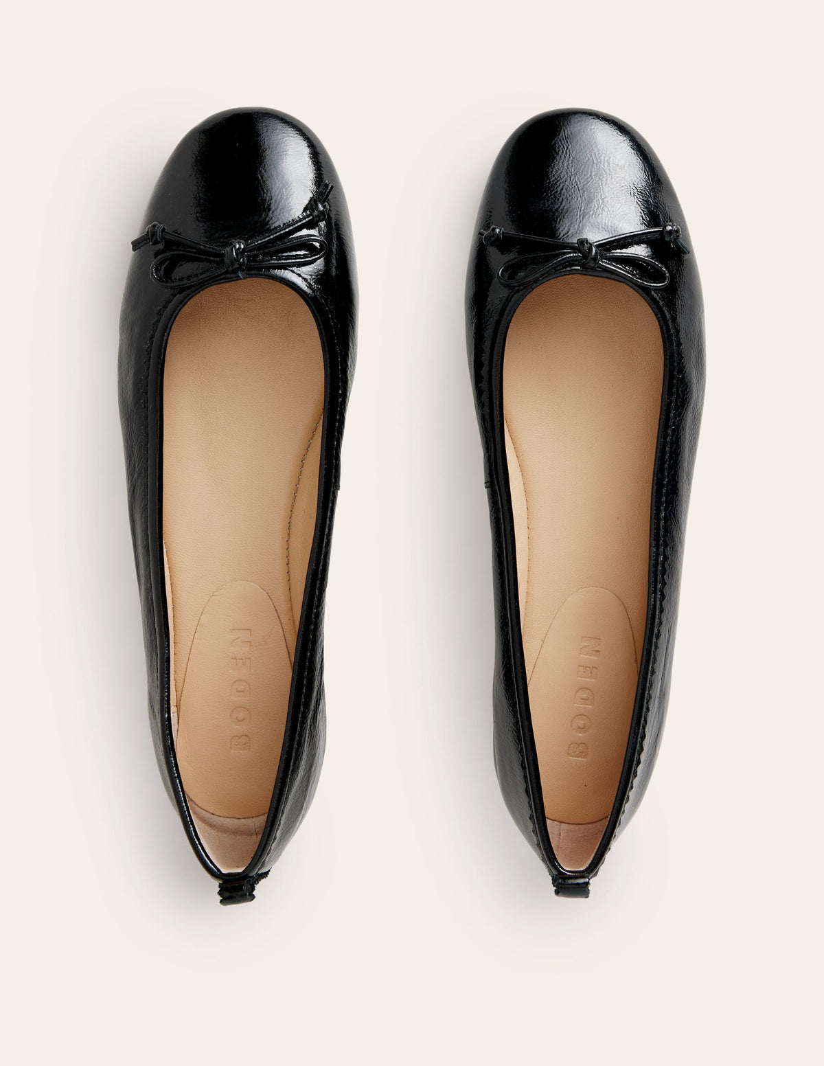 Kitty Flexi Sole Ballet Pumps-Black Patent - Image 5