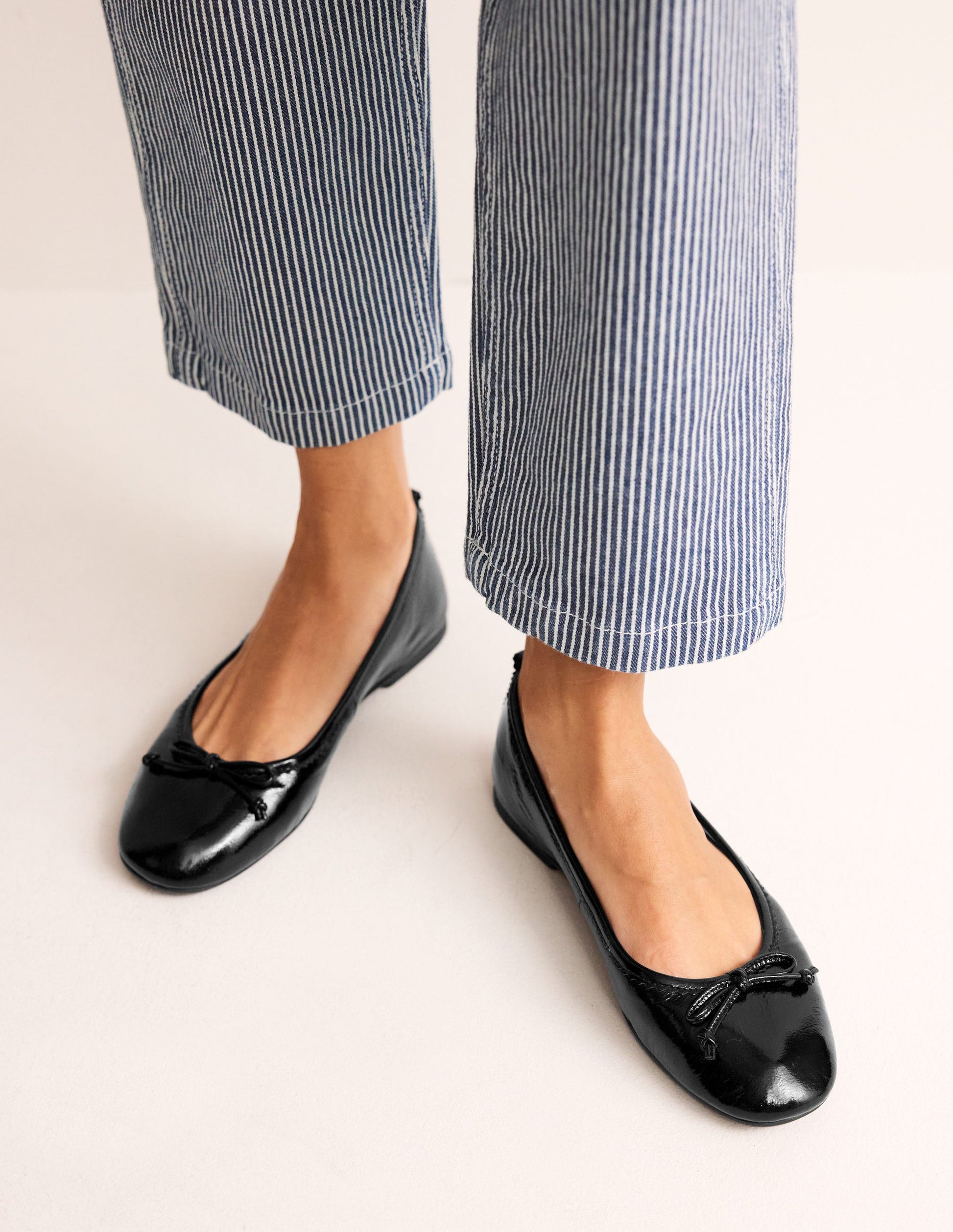 Kitty Flexi Sole Ballet Pumps-Black Patent-1
