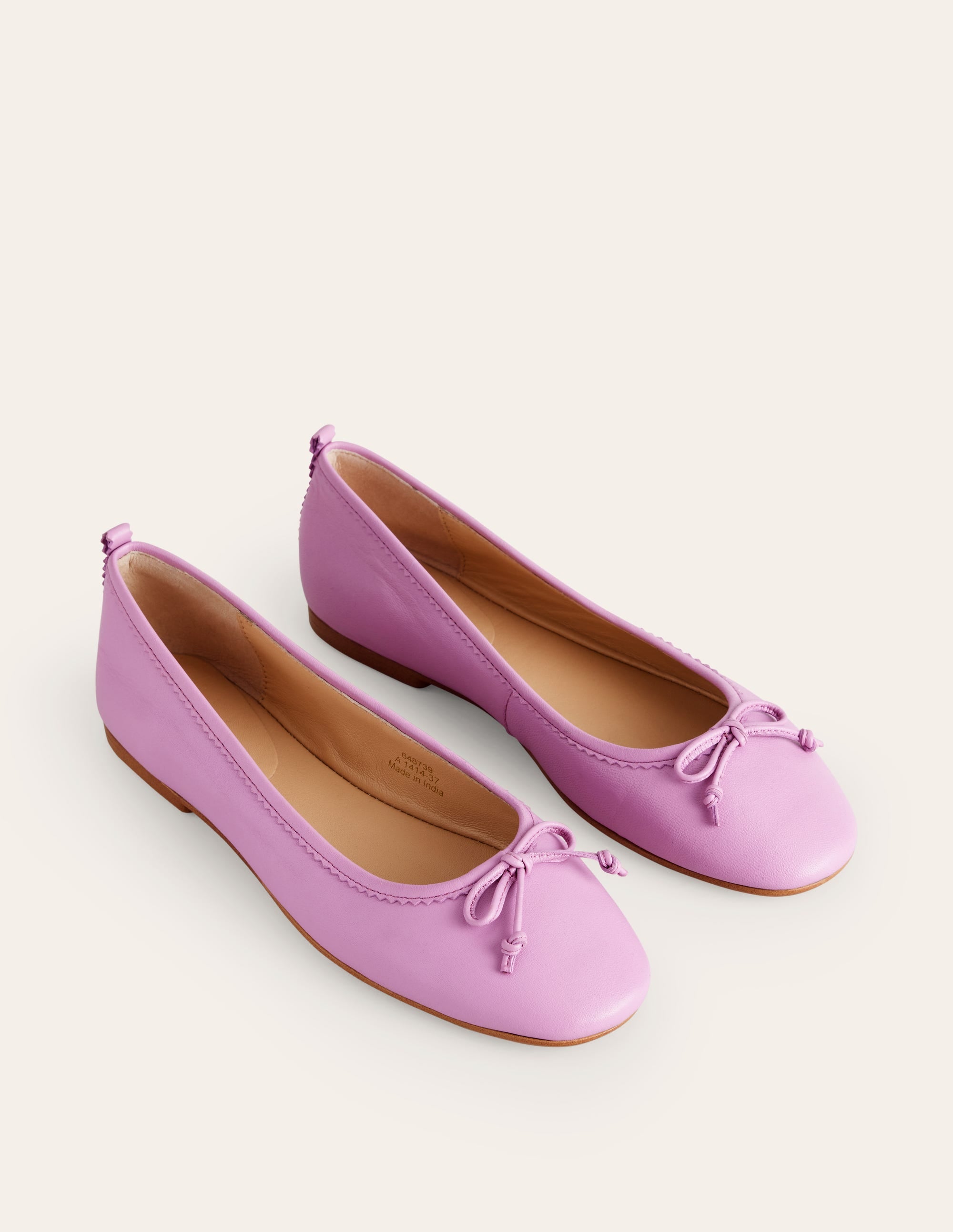 Kitty Flexi Sole Ballet Pumps-Clover Leather - Image 3