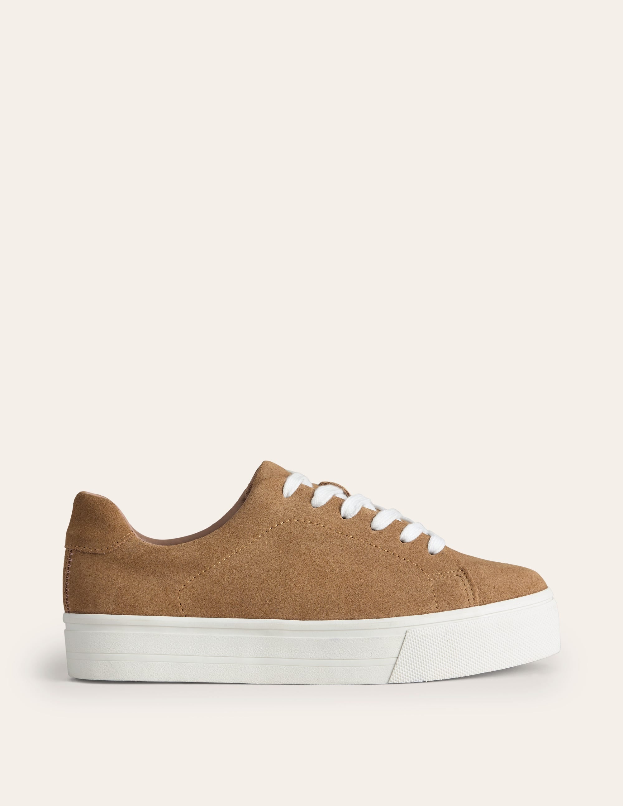 Flatform Trainers-Tan Suede - Image 2