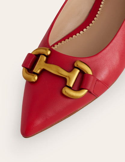 Iris Snaffle Ballet Flat-Glazed Red Leather-4