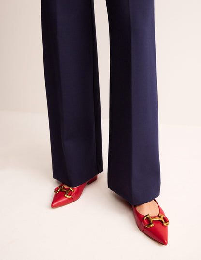 Iris Snaffle Ballet Flat-Glazed Red Leather-1