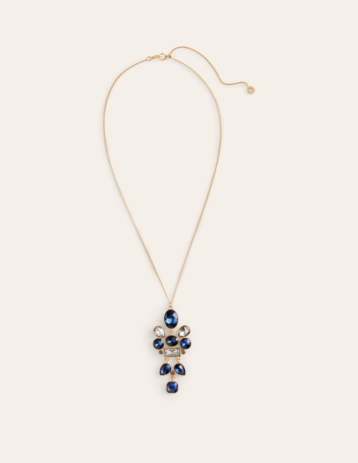 Mega Cluster Jewel Pendant-Blue-2