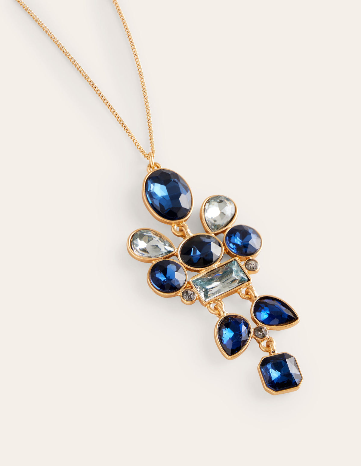 Mega Cluster Jewel Pendant-Blue-3