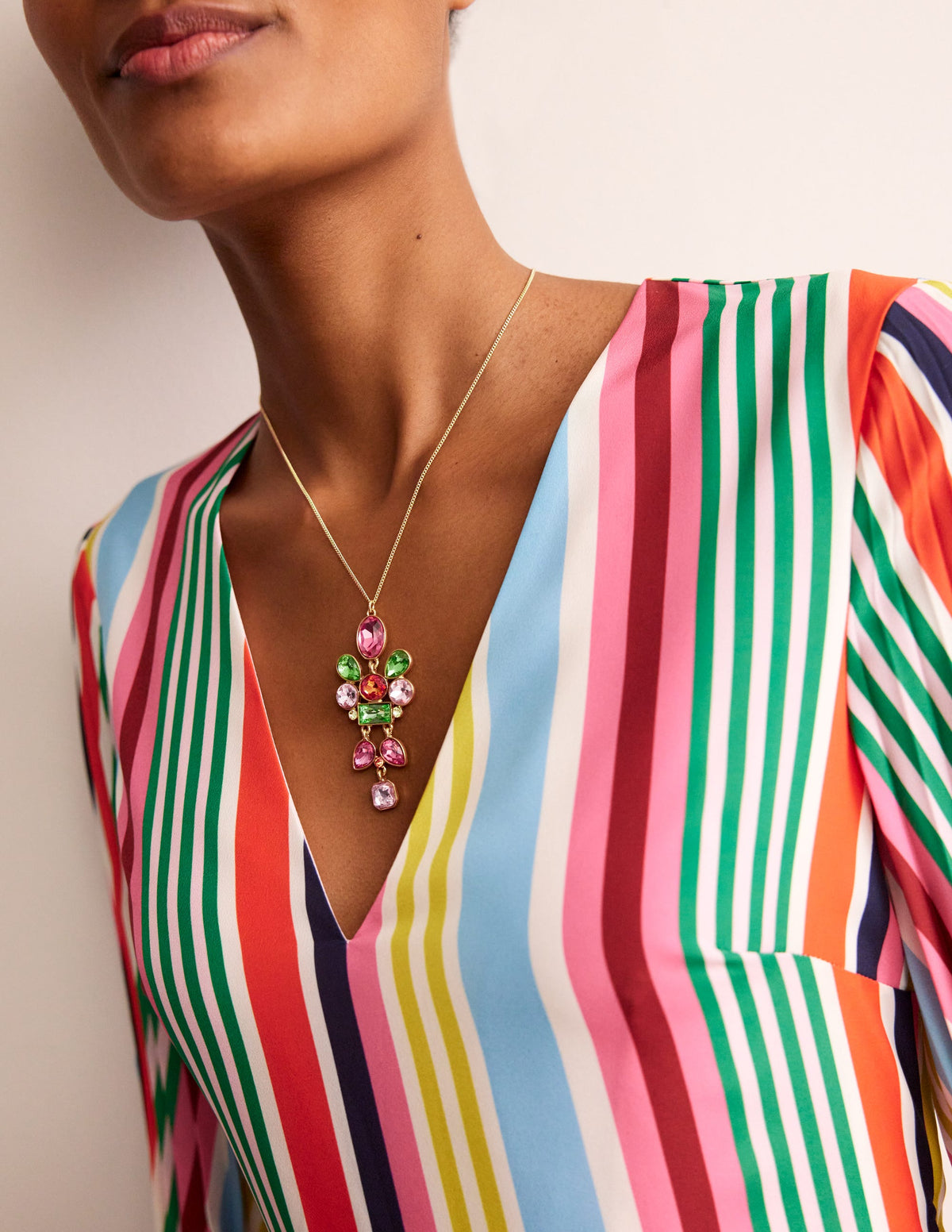 Mega Cluster Jewel Pendant-Pink - Image 1