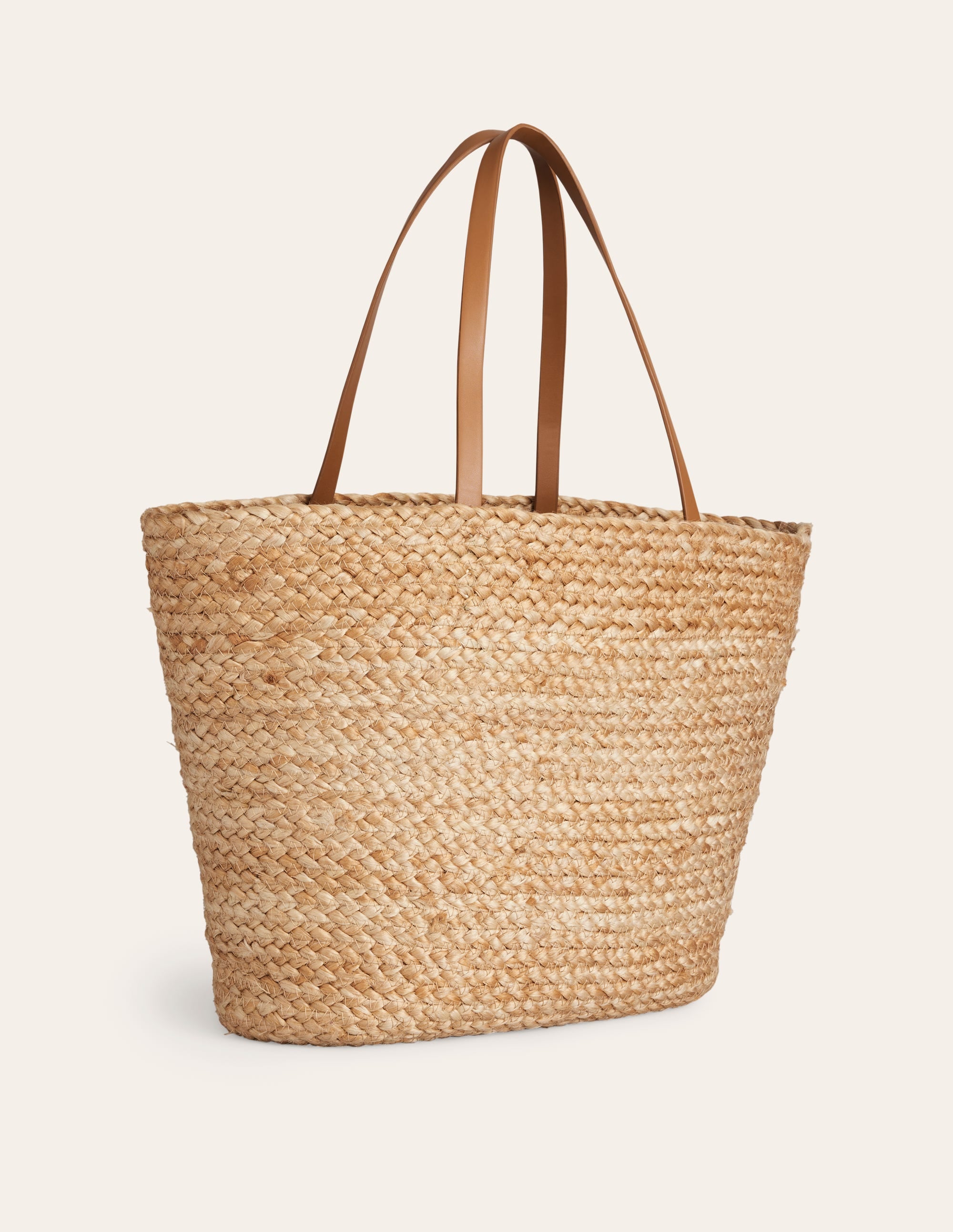 Woven Summer Basket Bag-Natural - Image 3
