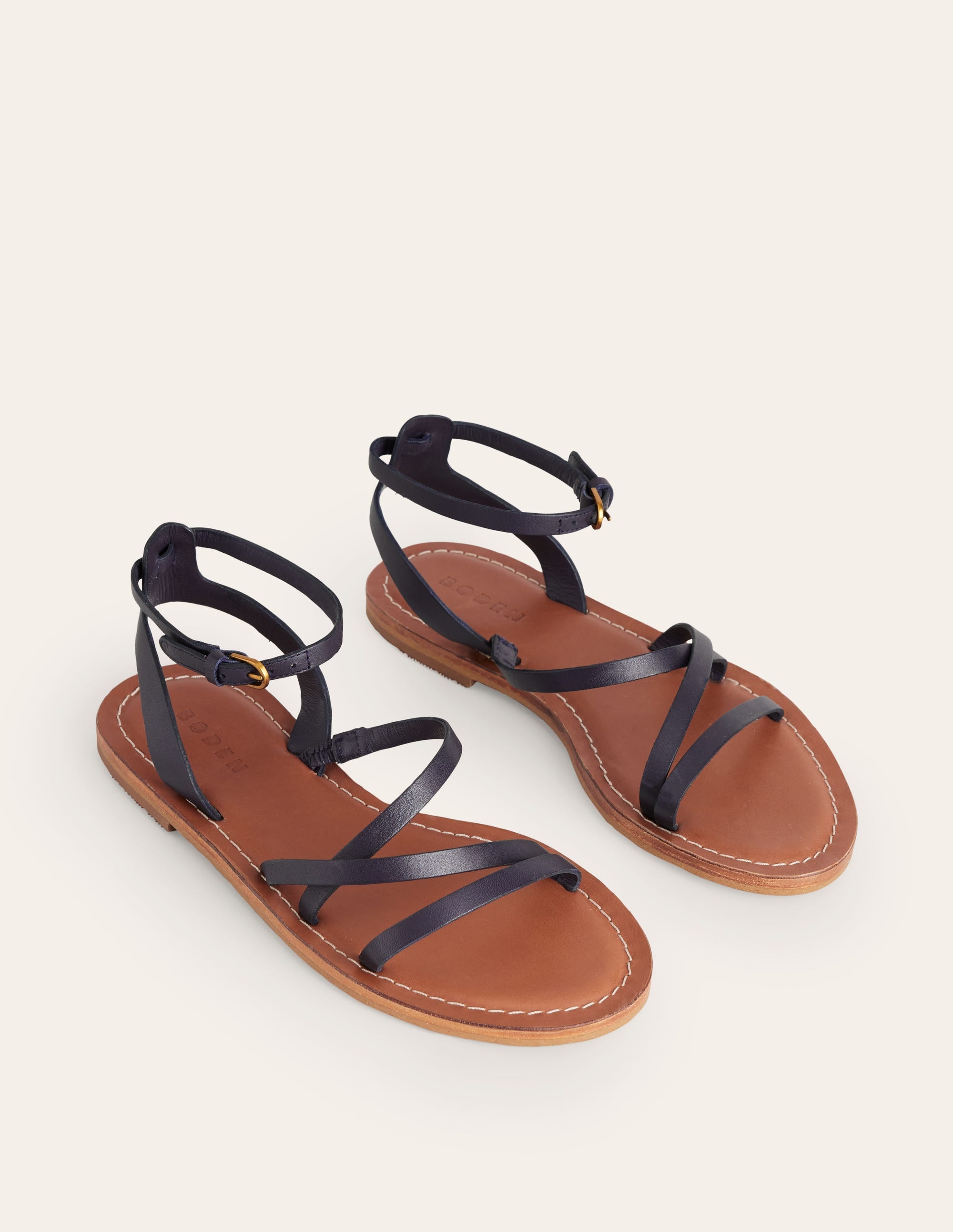 Everyday Flat Sandals-Navy - Image 3