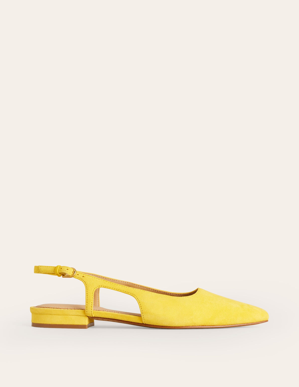 Cut Out Slingback Flat-Maximillion Yellow-2
