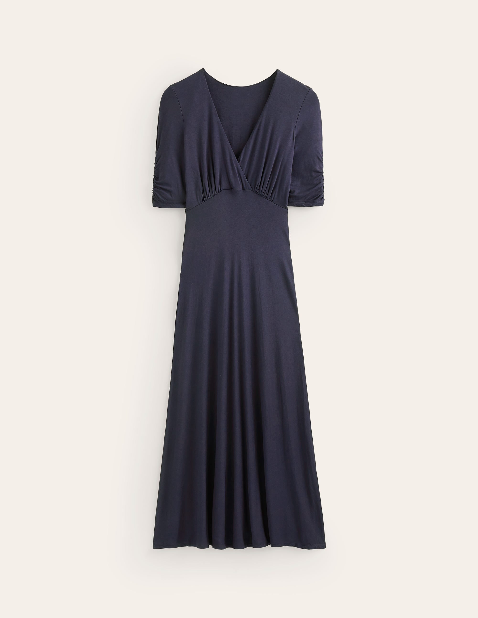 Rebecca Jersey Midi Tea Dress-Navy - Image 5