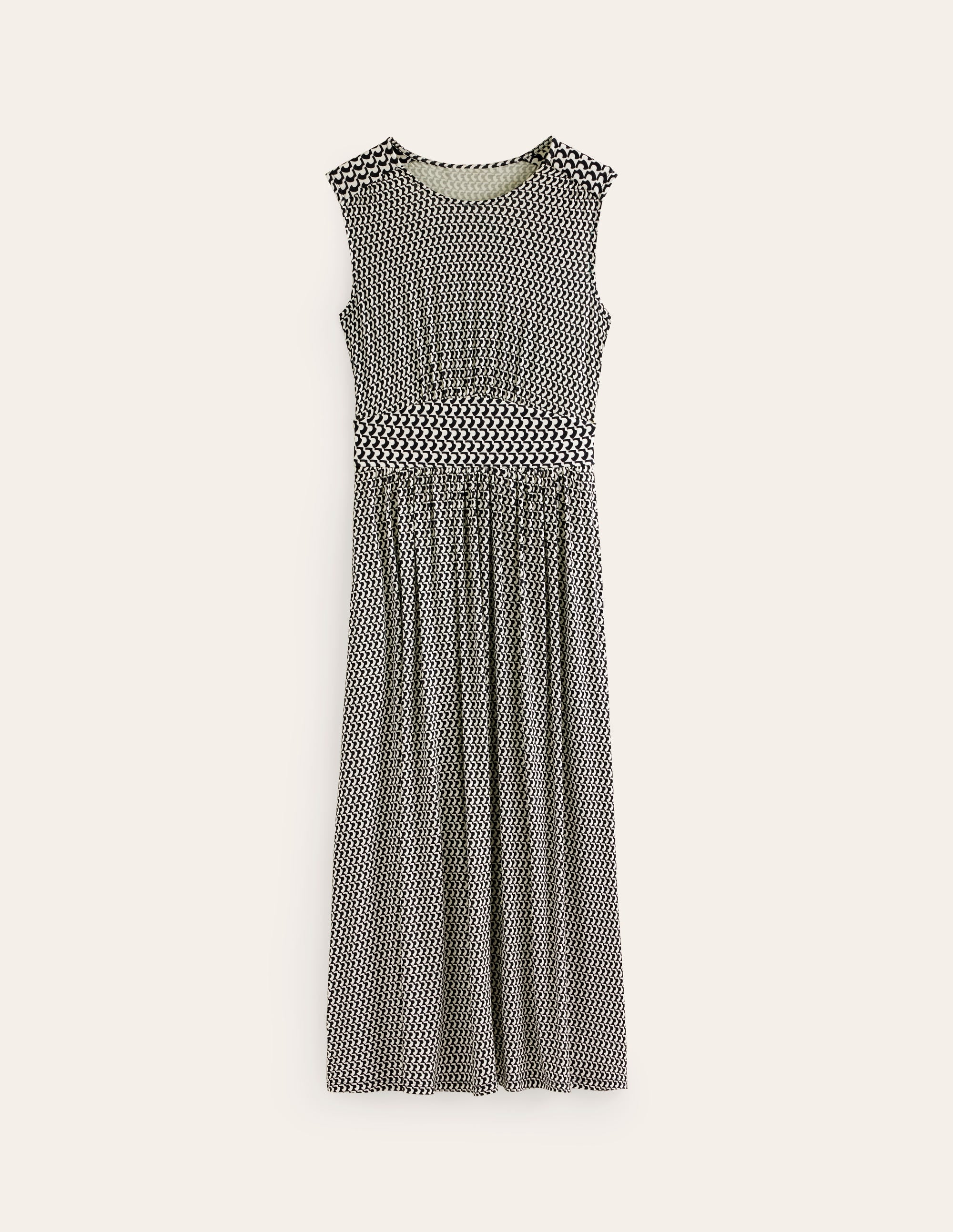 Thea Sleeveless Midi Dress-French Navy, Arc Geo - Image 6