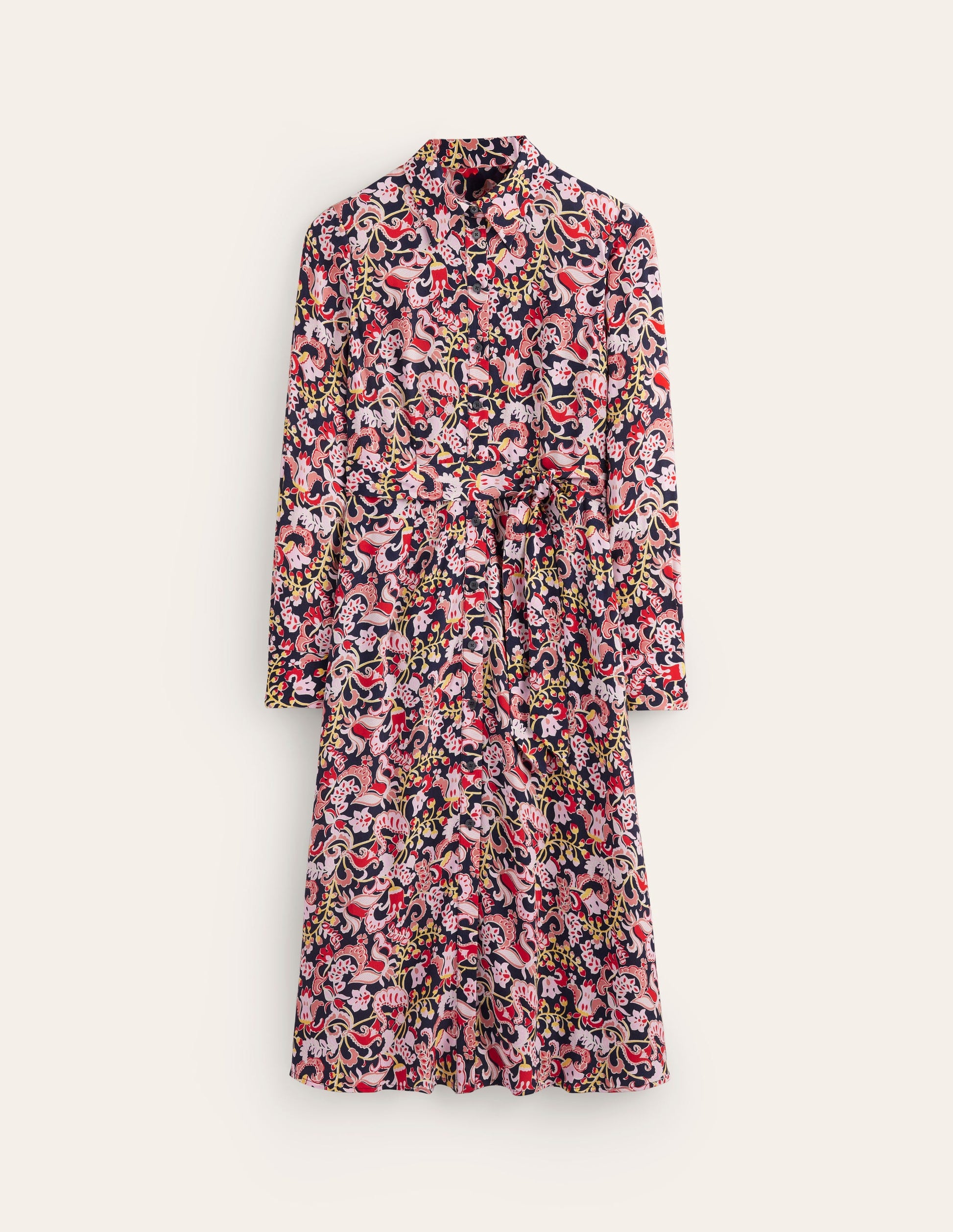 Kate Midi Shirt Dress-Soft Peony, Sweet Pea-5