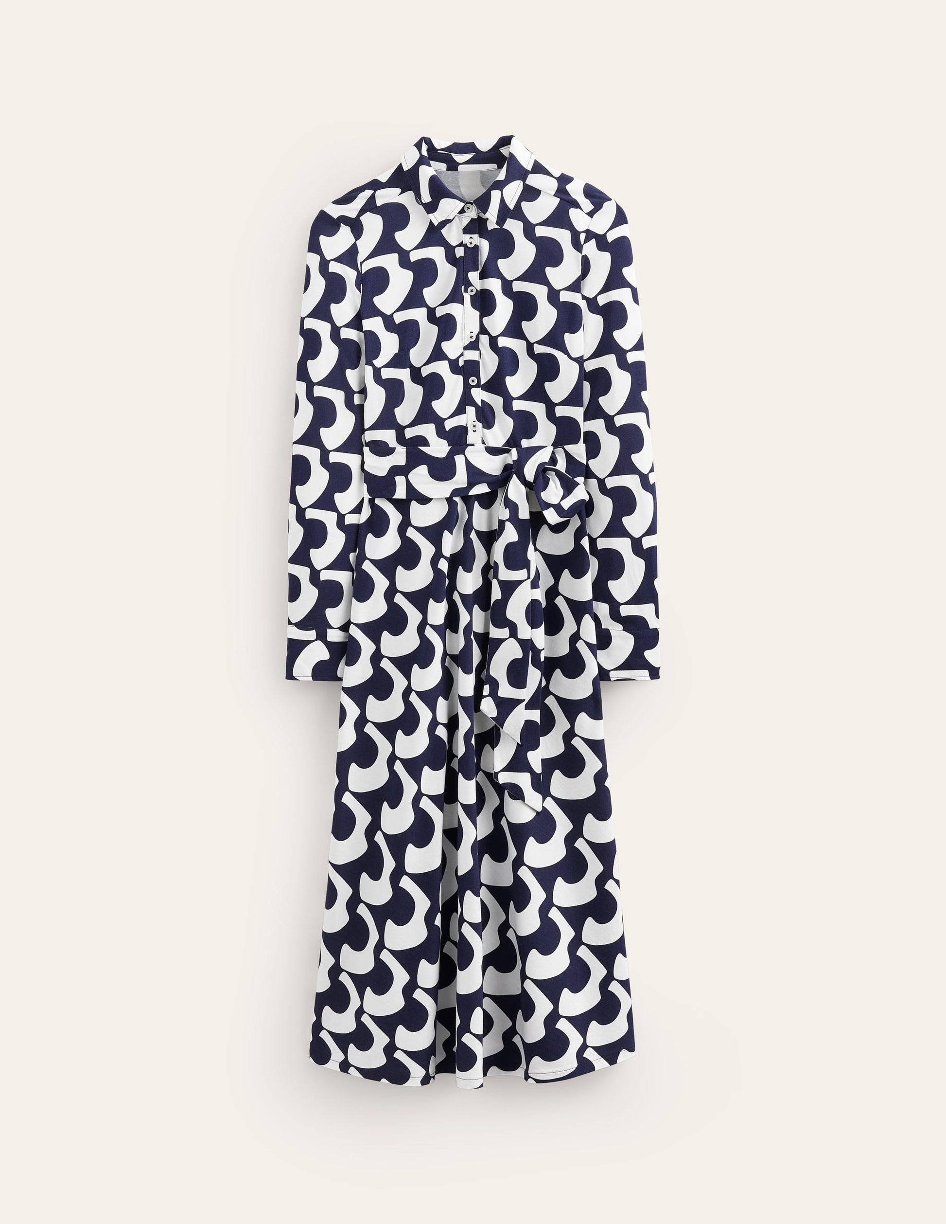 Laura Jersey Midi Shress-French Navy, Arc Geo-5