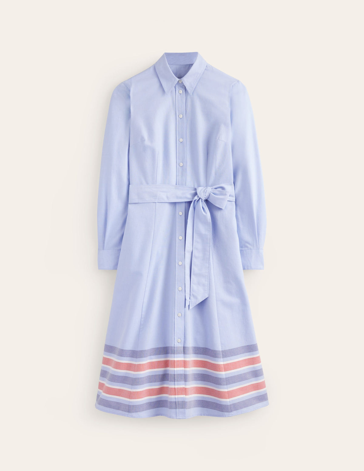 Kate Chambray Shirt Dress-Chambray - Image 9