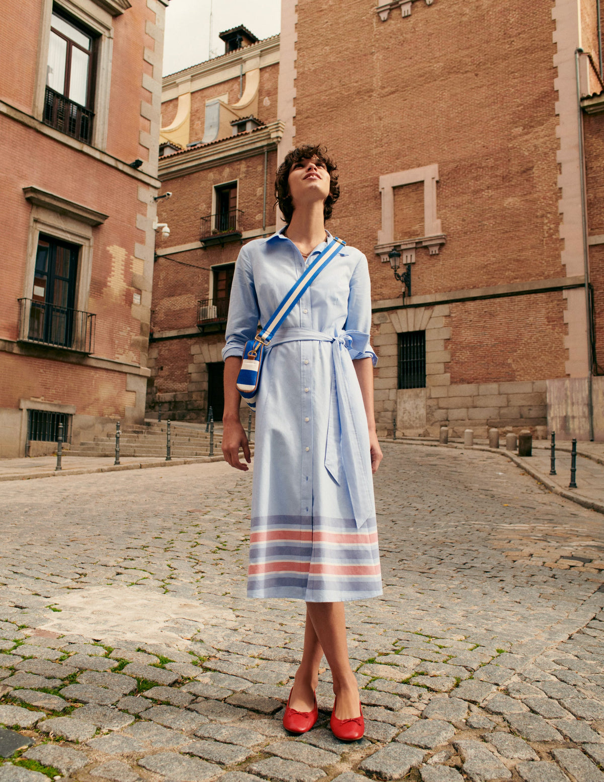 Kate Chambray Shirt Dress-Chambray - Image 8