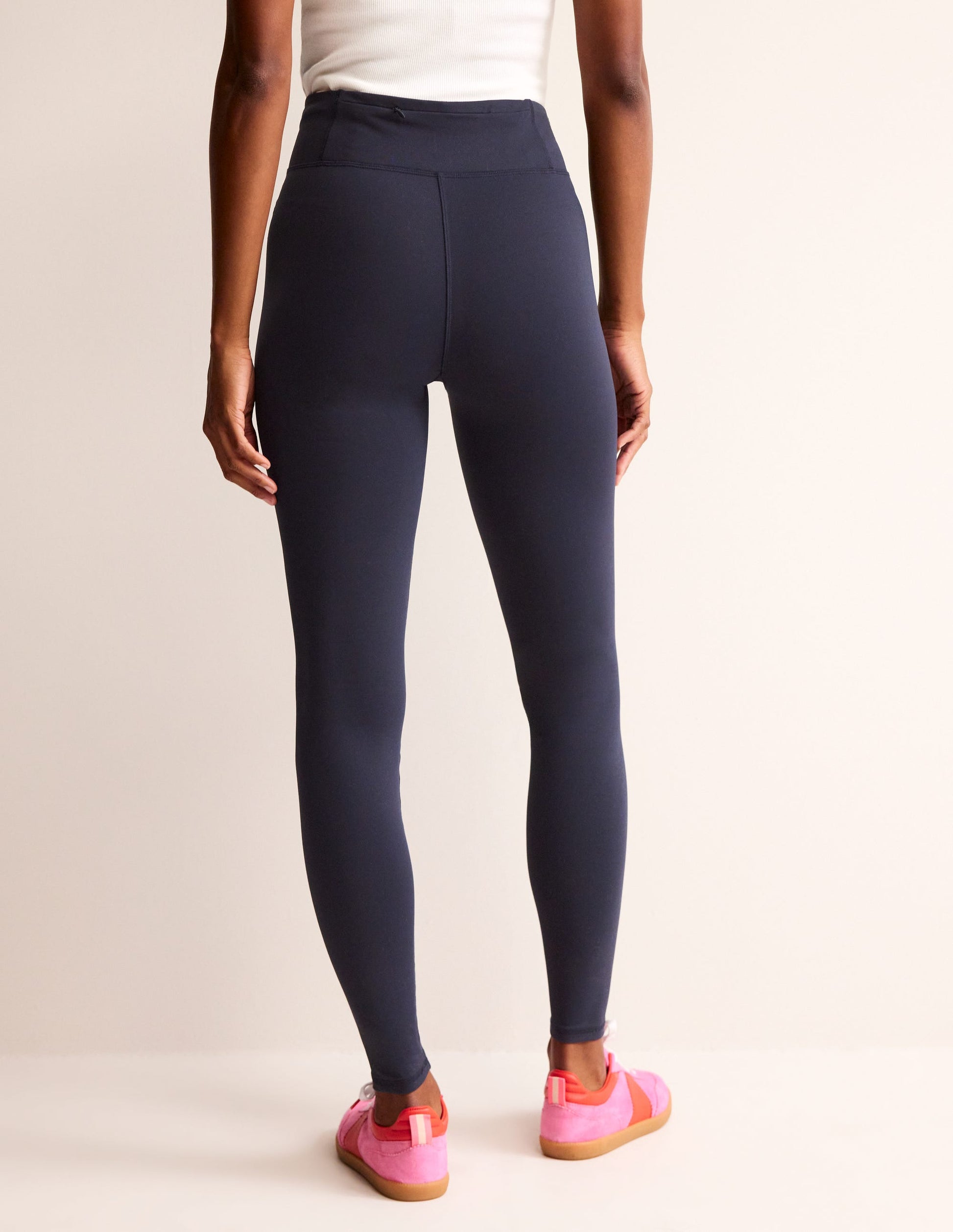 High Waisted Leggings-Navy-3