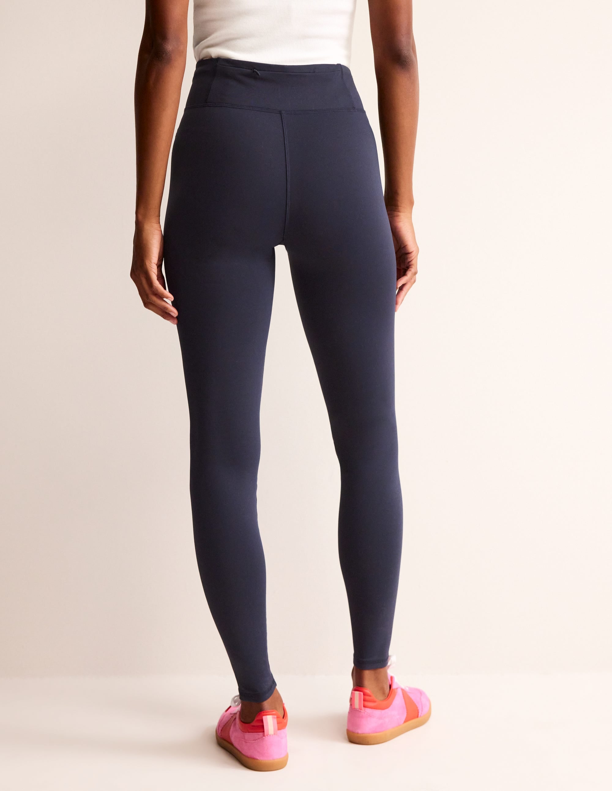 High Waisted Leggings-Navy - Image 3