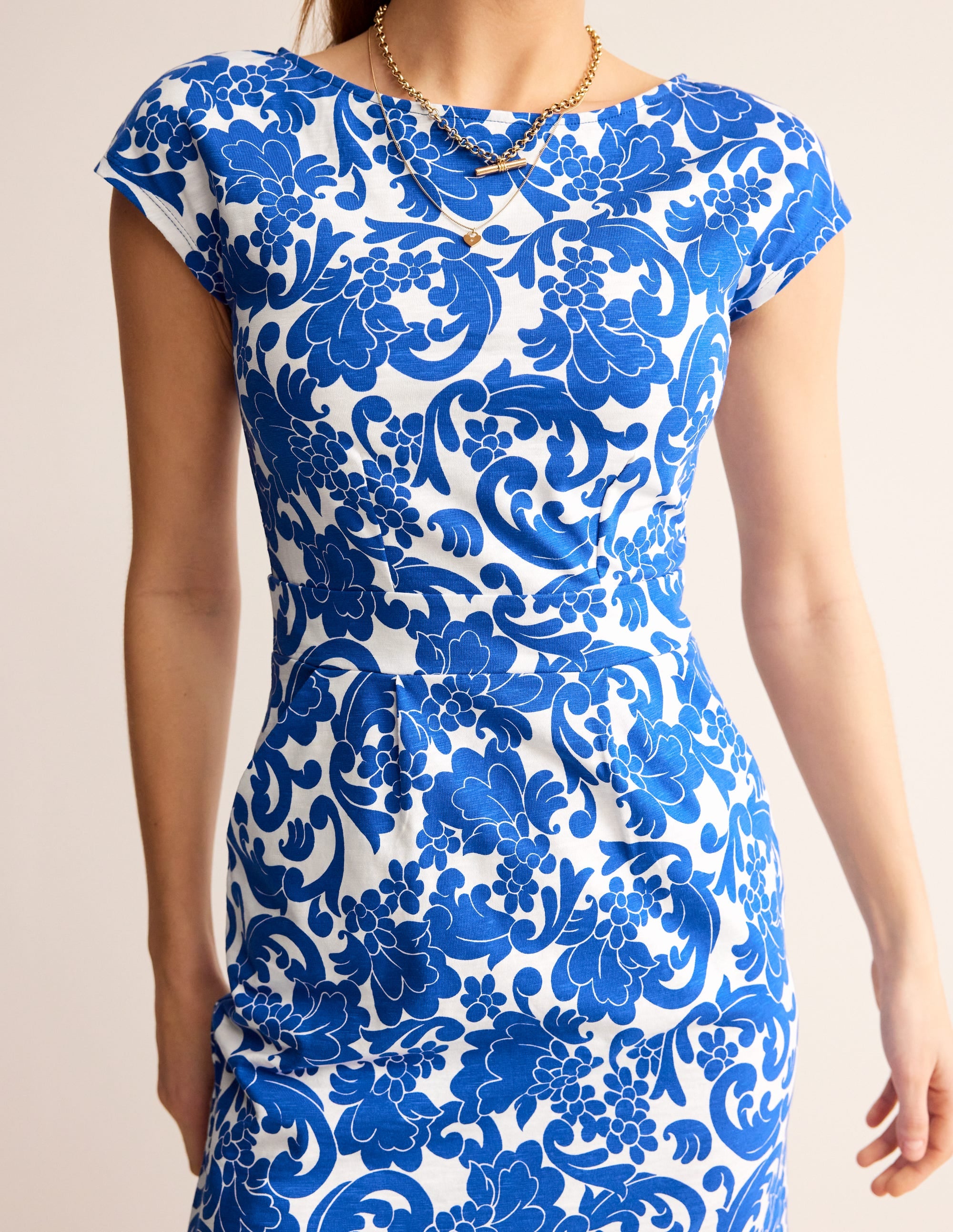 Florrie Jersey Dress-Surf the Web, Opulent Whirl - Image 2