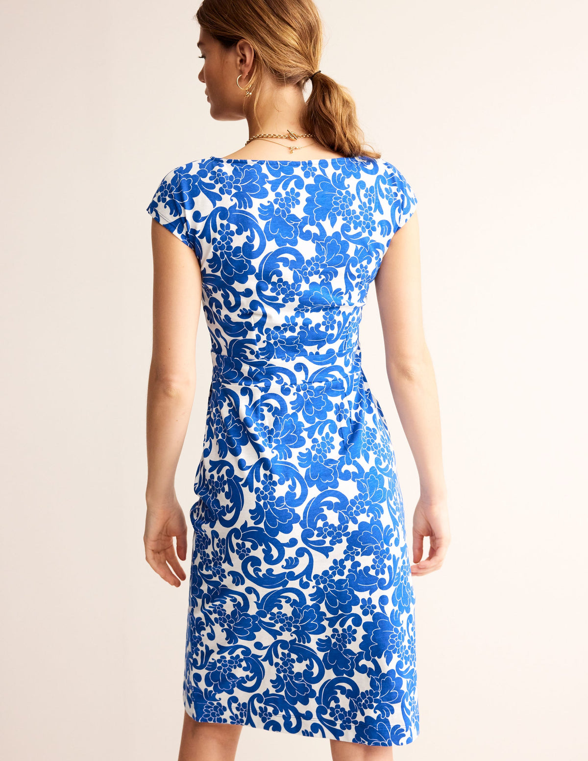 Florrie Jersey Dress-Surf the Web, Opulent Whirl - Image 3