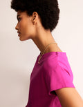 Supersoft Boat Neck T-Shirt-Rose Violet