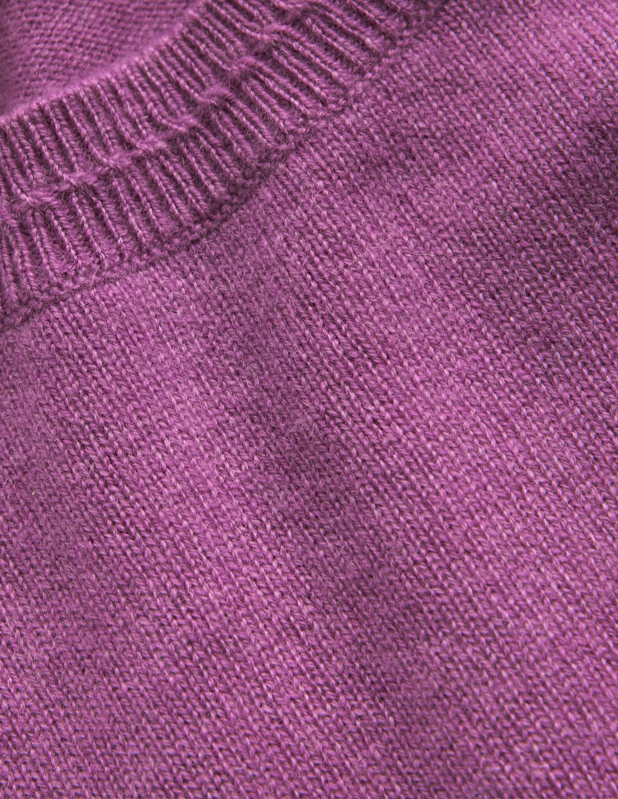 Eva Cashmere Crew Neck Jumper-Mulberry - Image 6