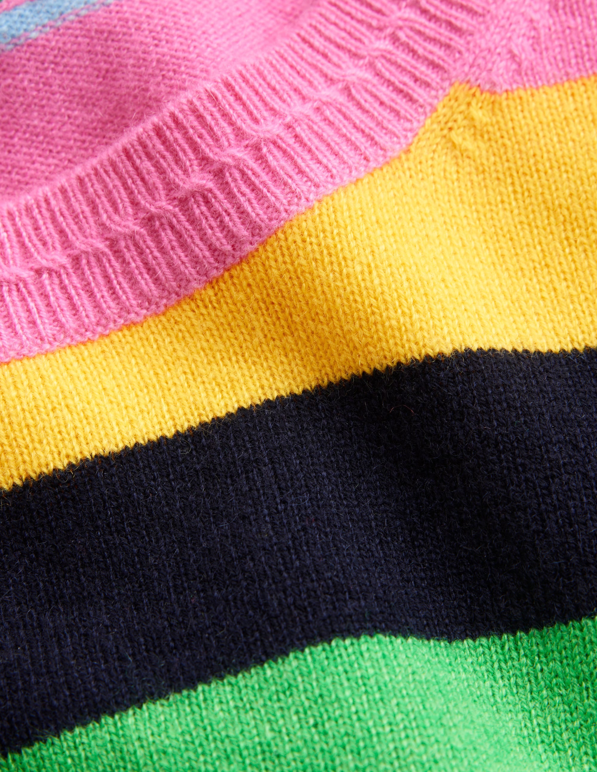 Eva Cashmere Crew Neck Jumper-Air Blue, Party Pink - Image 6