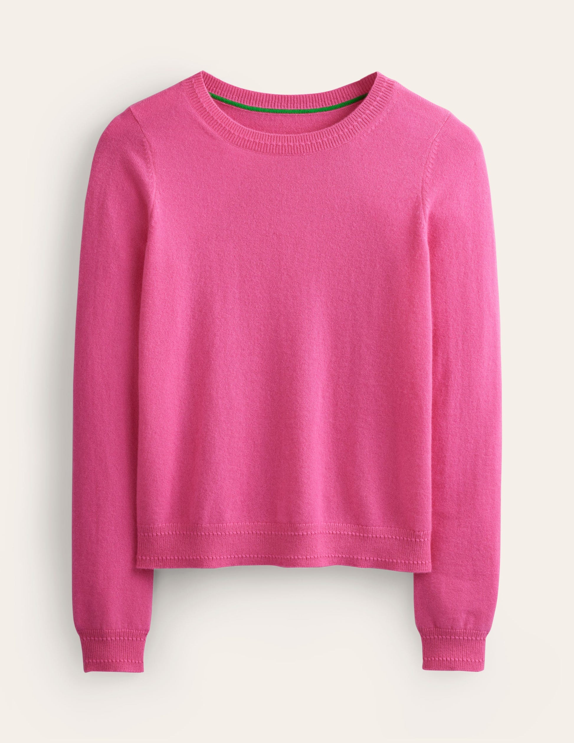 Eva Cashmere Crew Neck Jumper-Party Pink-6
