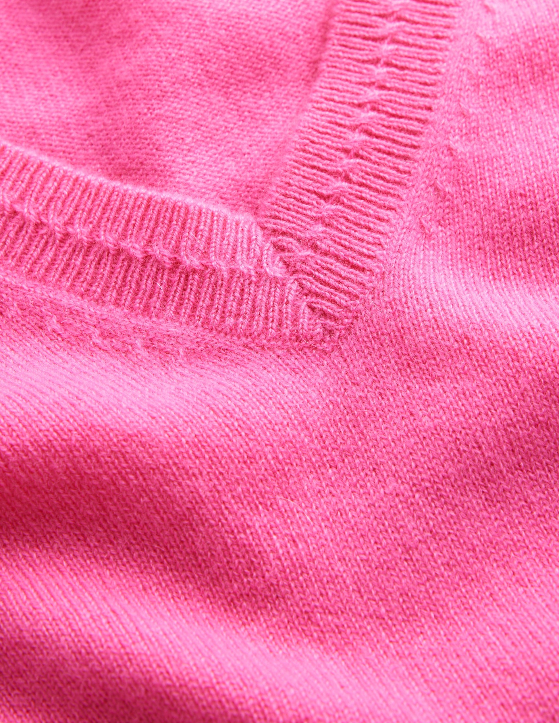Eva Cashmere V-neck Jumper-Sangria Sunset-6