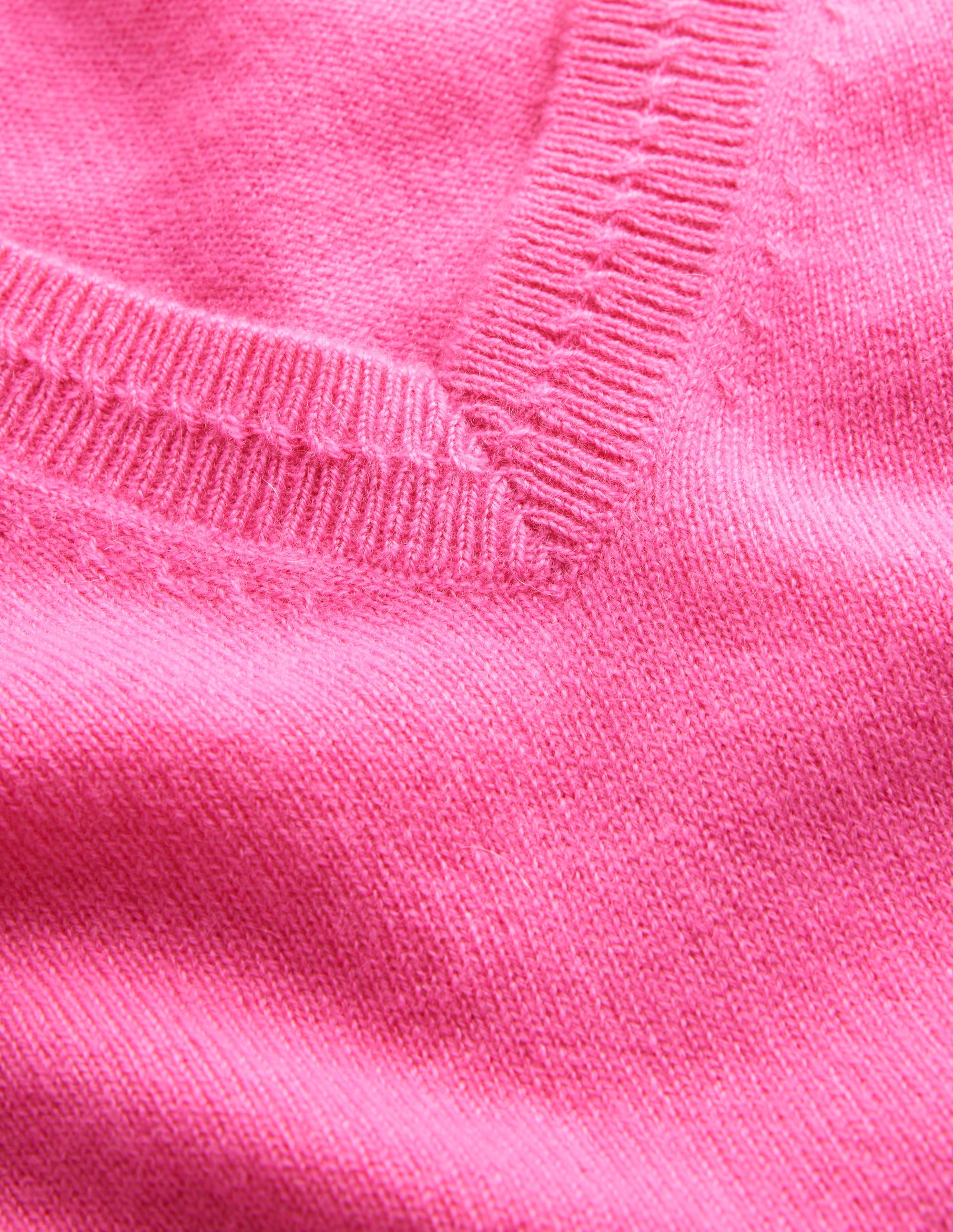 Eva Cashmere V-neck Jumper-Sangria Sunset - Image 6