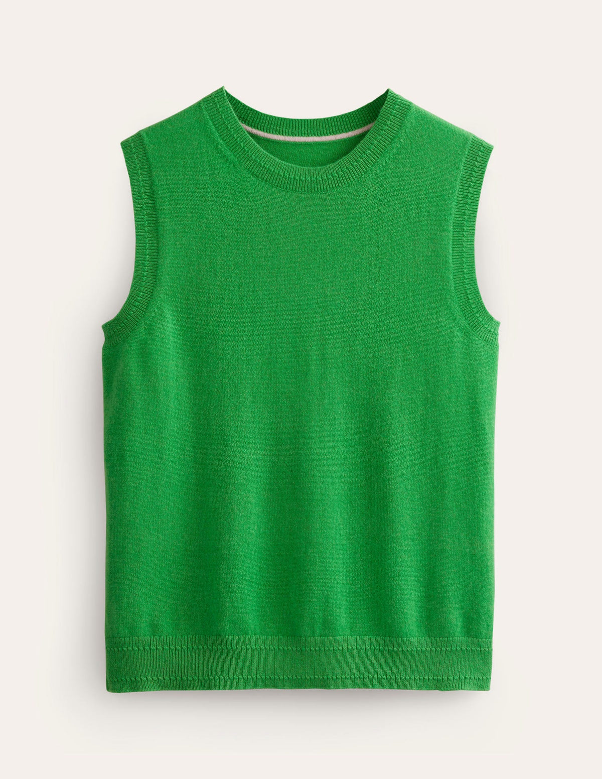 Eva Cashmere Tank-Bright Green - Image 6