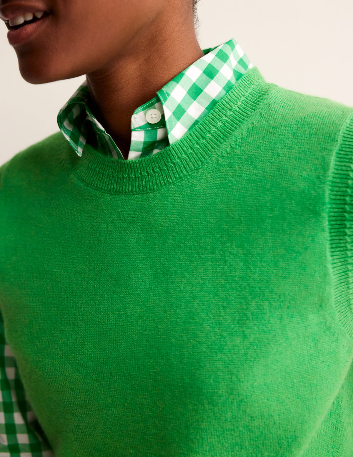 Eva Cashmere Tank-Bright Green-2