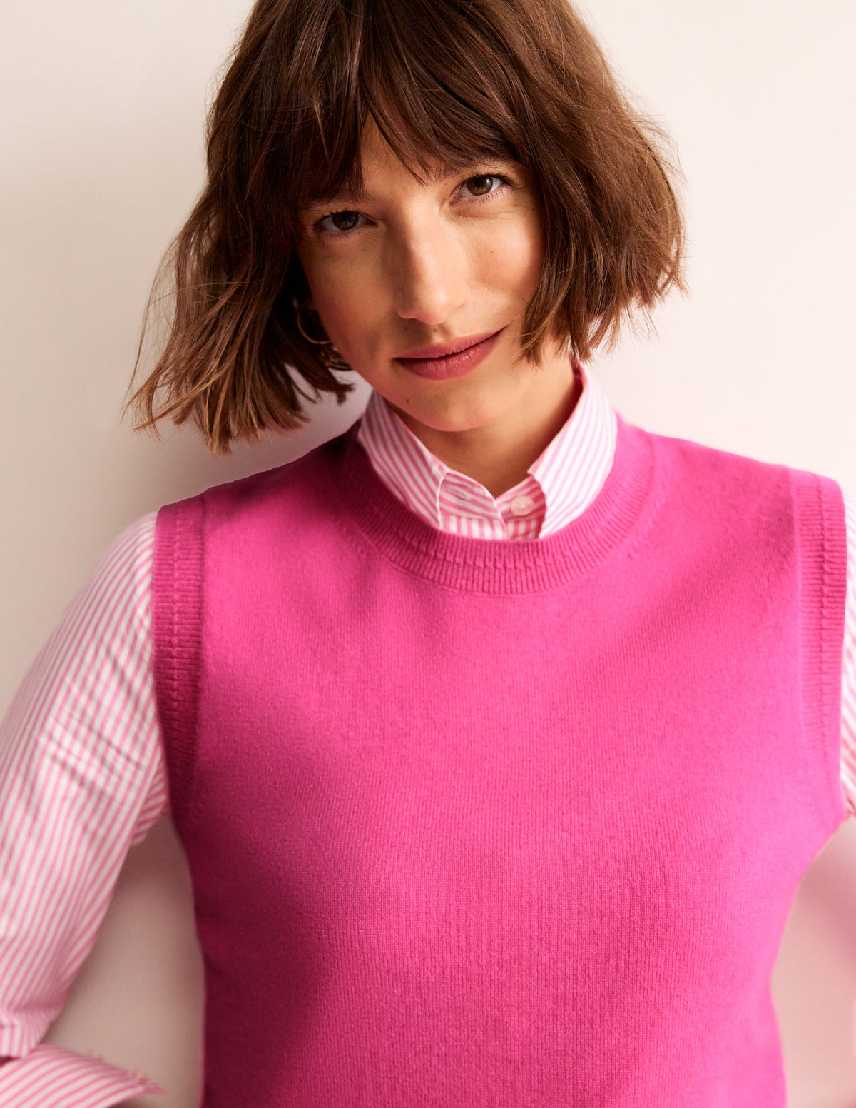 Eva Cashmere Tank-Party Pink-2
