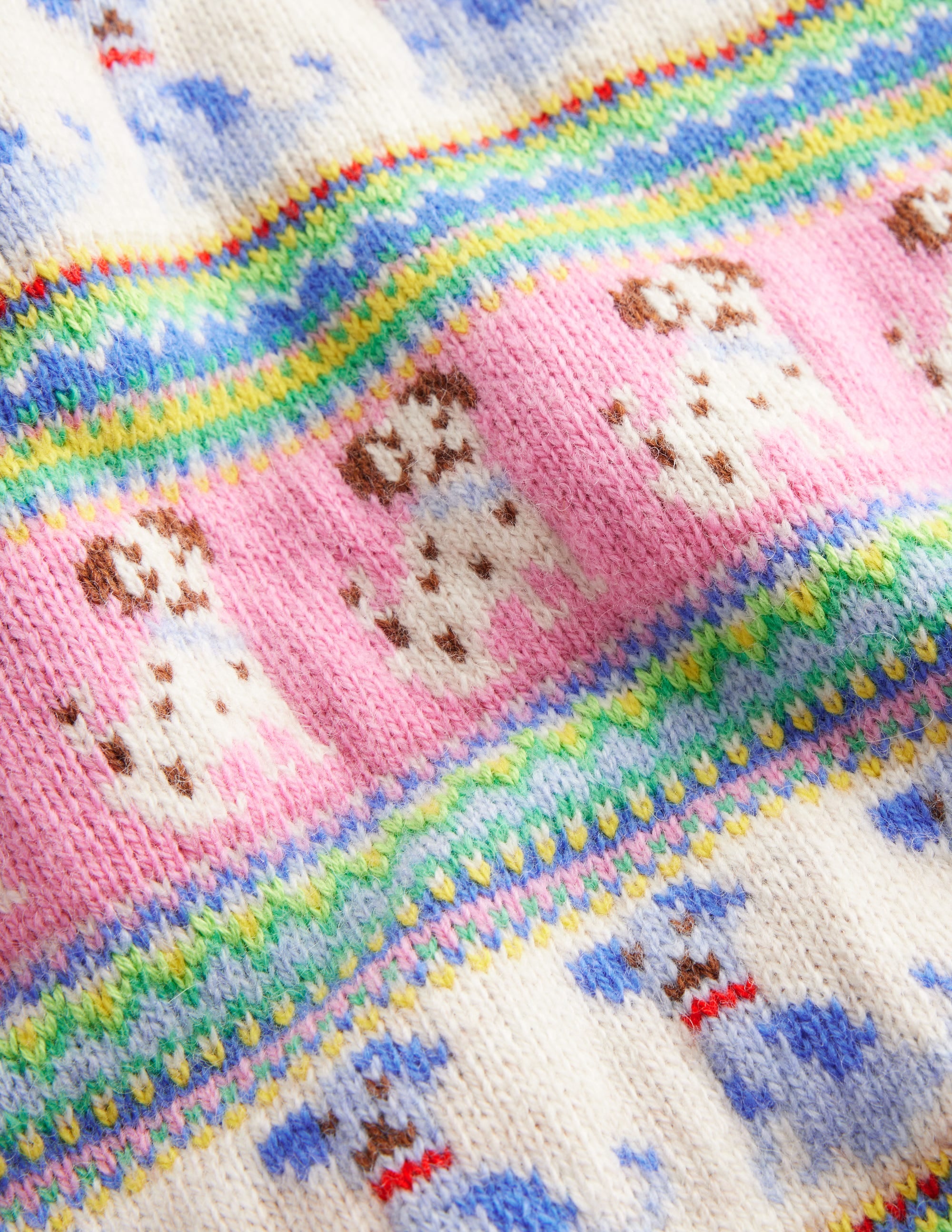 Edie Fair Isle Jumper-Warm Ivory Dog Fair Isle - Image 6
