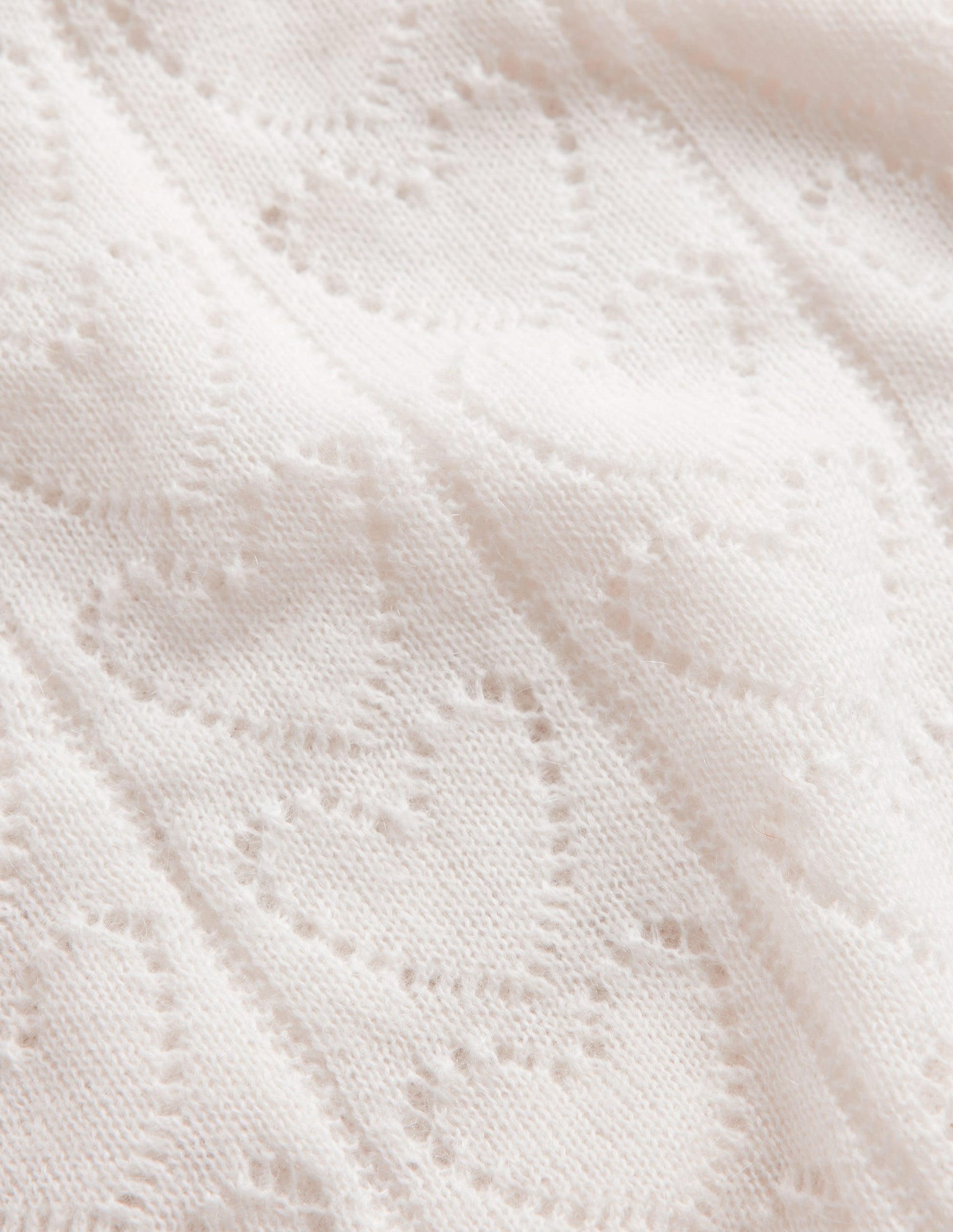 Fluffy Heart Pointelle Jumper-Warm Ivory-6