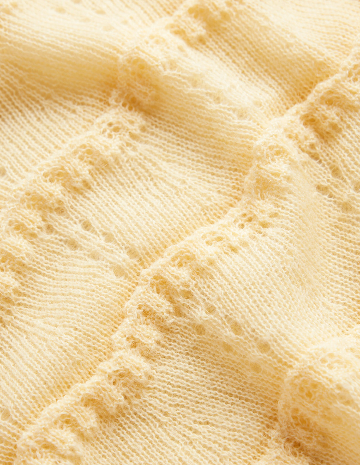Fluffy Pointelle Stitch Jumper-Pear-6