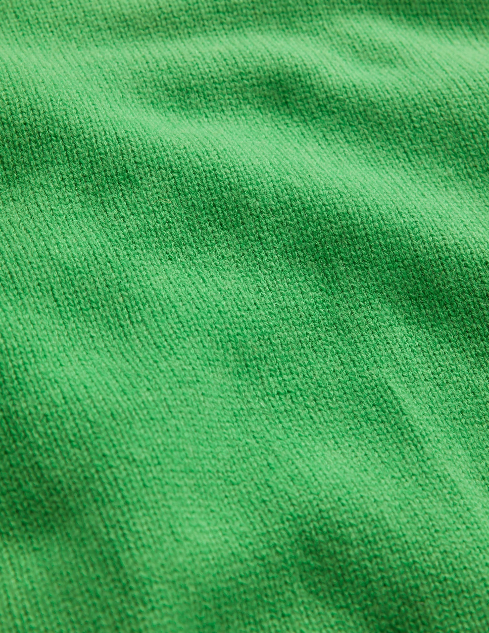 Split Cuff Cashmere Jumper-Bright Green-7