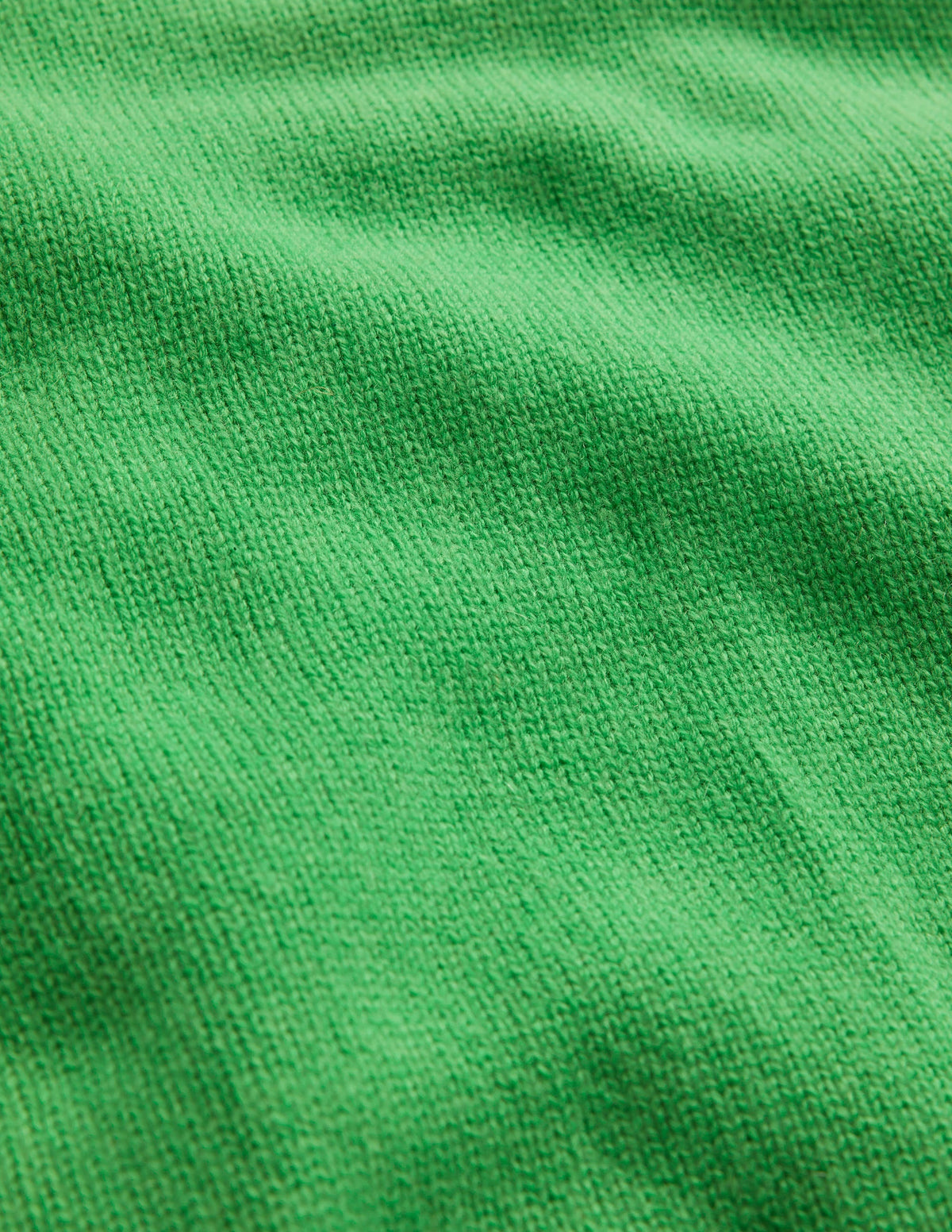 Split Cuff Cashmere Jumper-Bright Green - Image 7