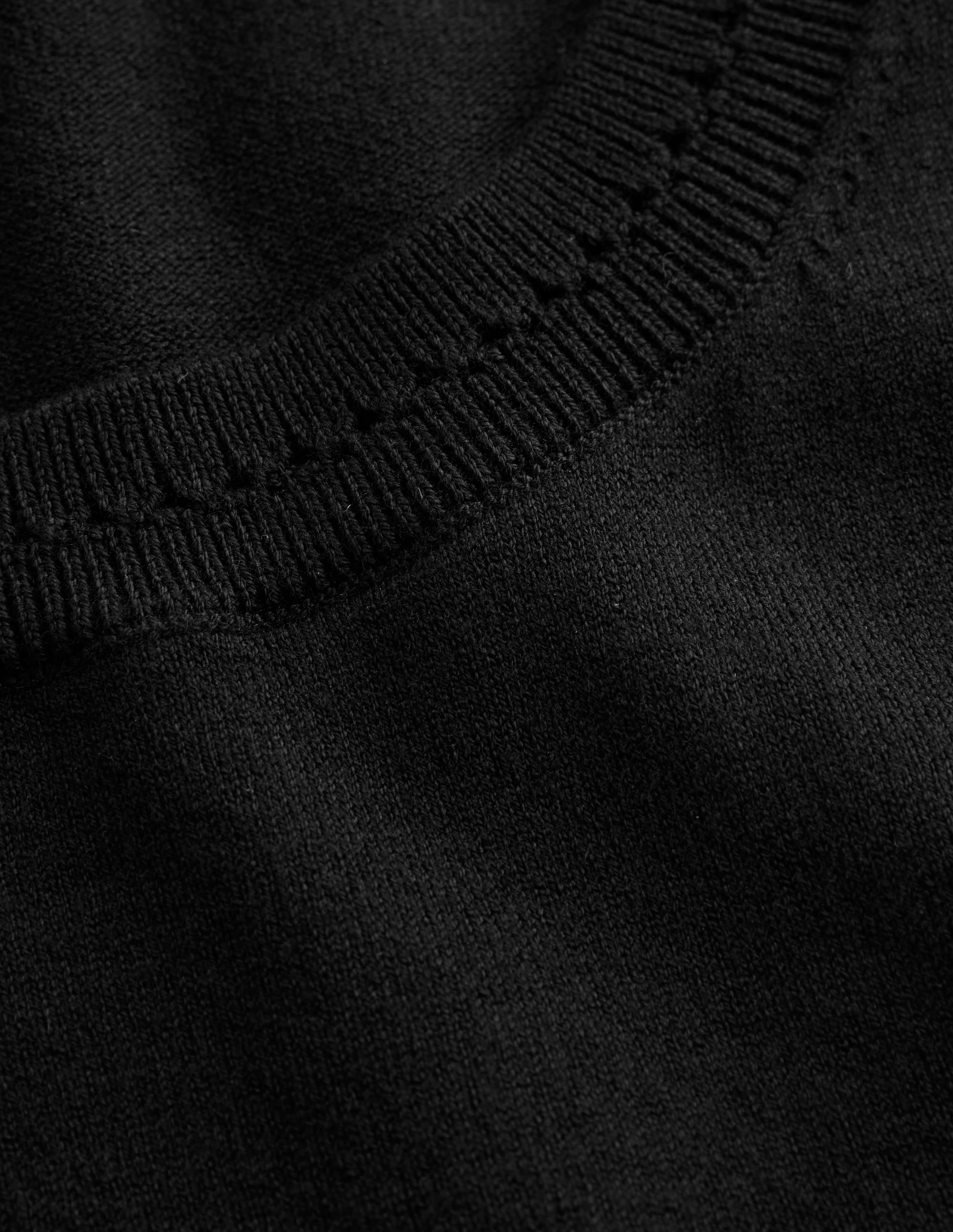 Catriona Crew Neck Cotton Tank-Black - Image 8