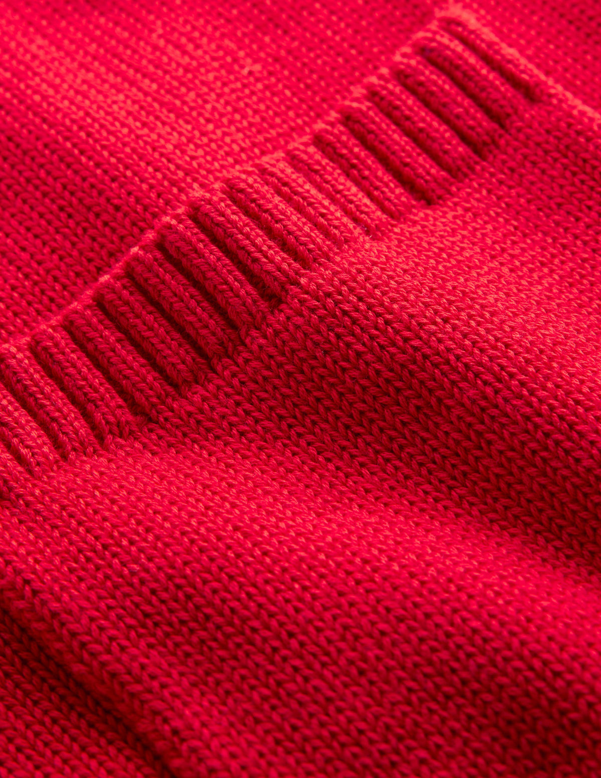Knitted Zip-up Cardigan-Post Box Red, Ivory Stripe-7