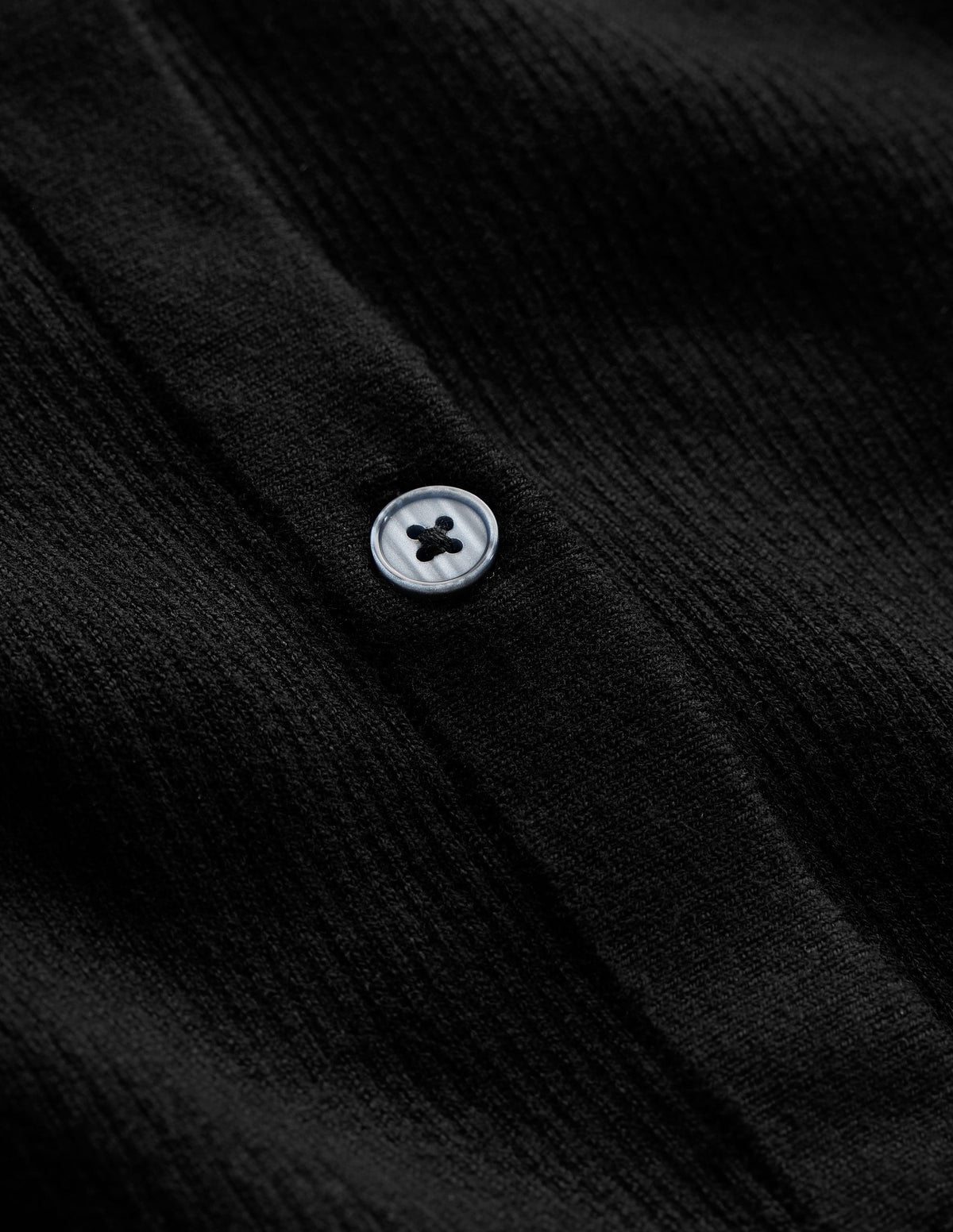 Cotton Rib Cardigan-Black-6