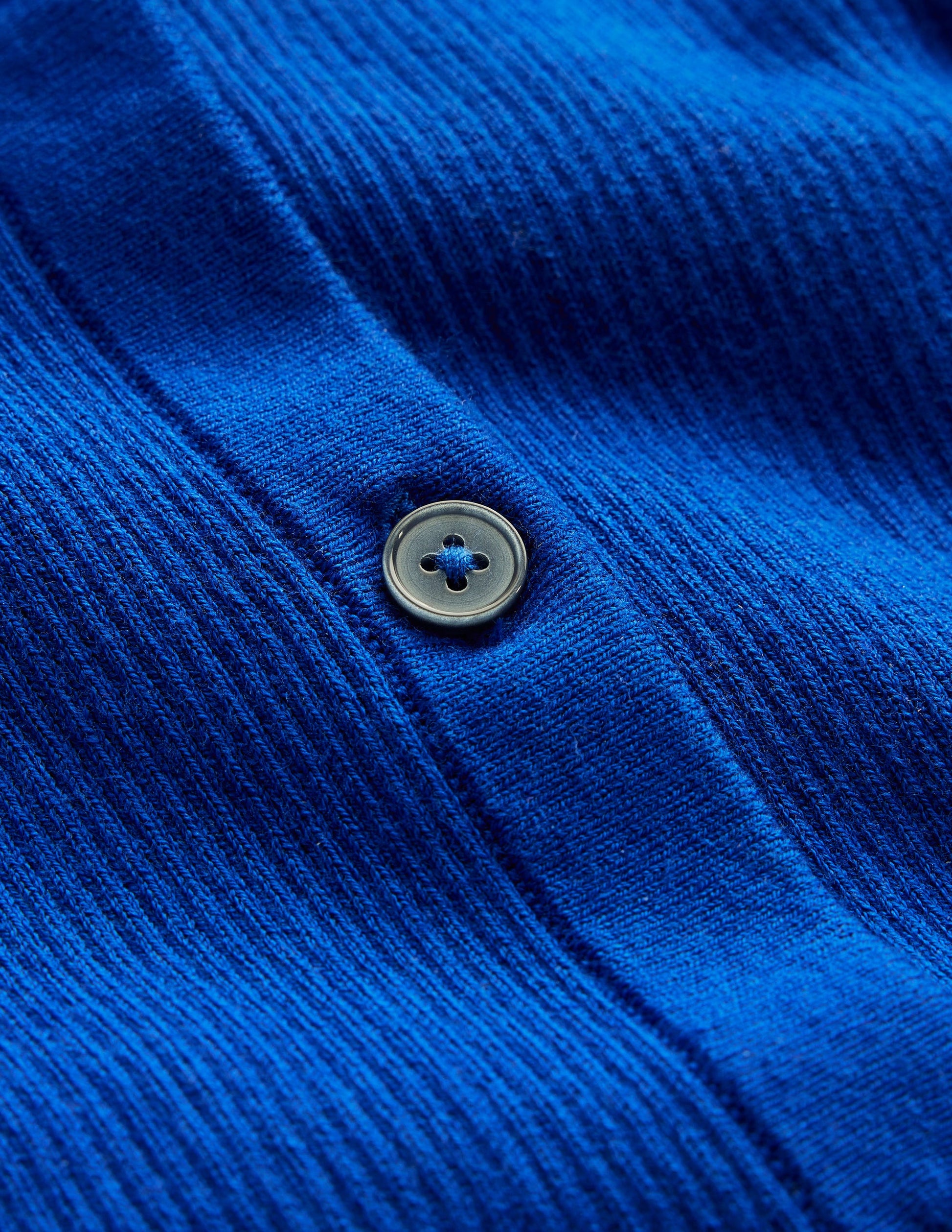 Cotton Rib Cardigan-Bright Blue-6