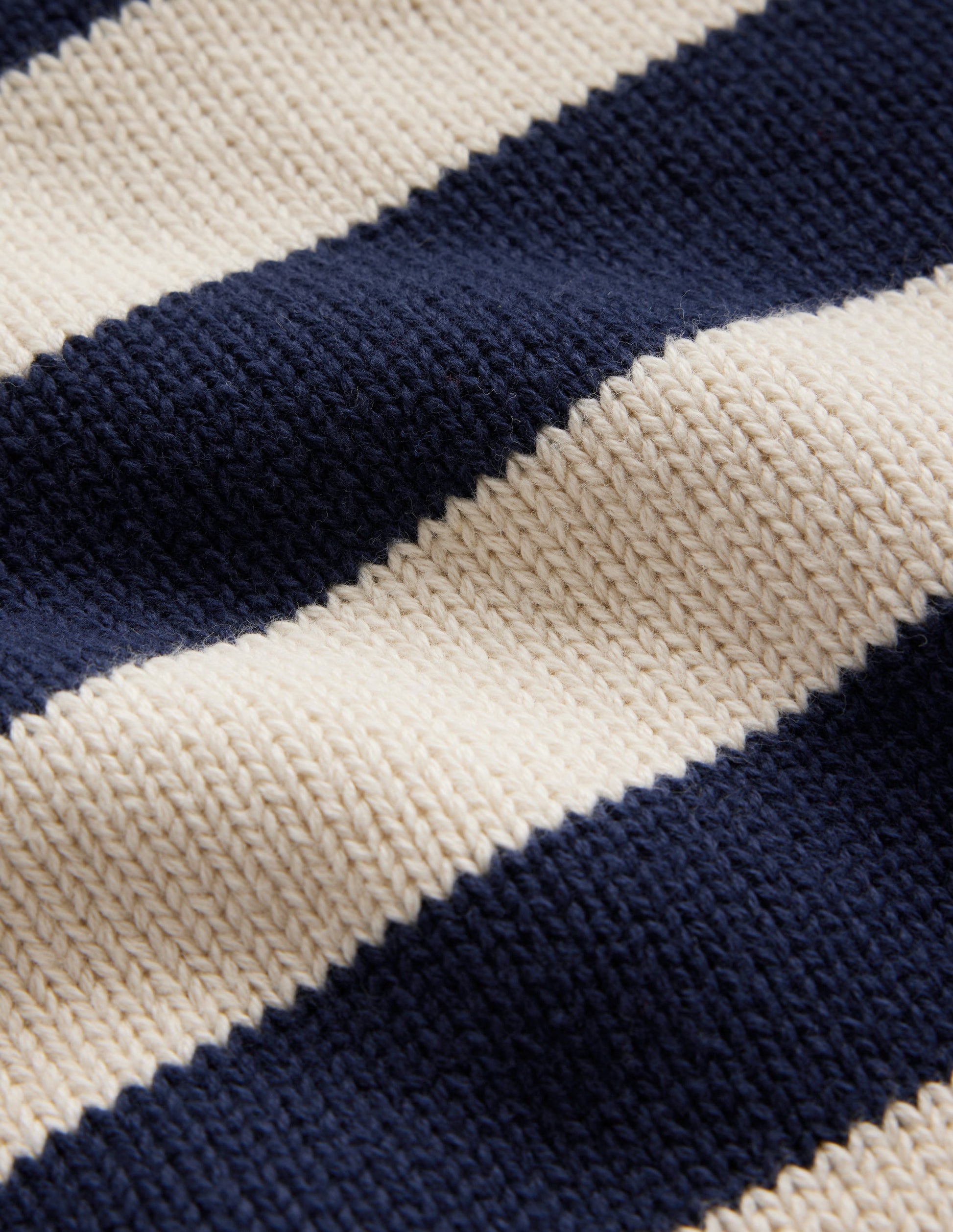 Hotch Potch Cotton Jumper-Naval Academy, Ivory Stripe-7