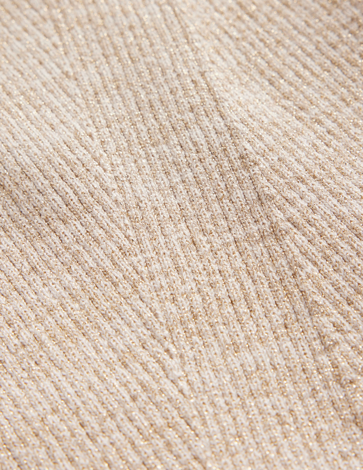 Cotton Rib Boat Neck Jumper-Gold Metallic - Image 6