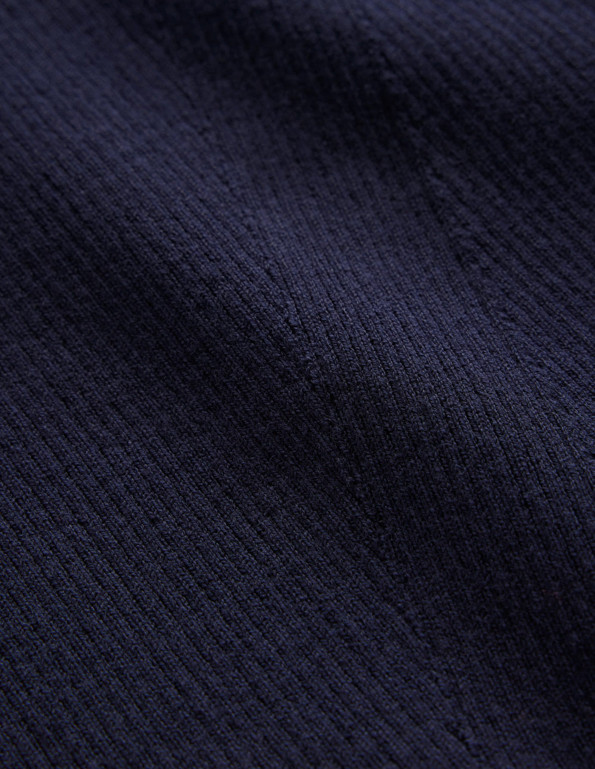 Cotton Rib Boat Neck Jumper-Navy-6