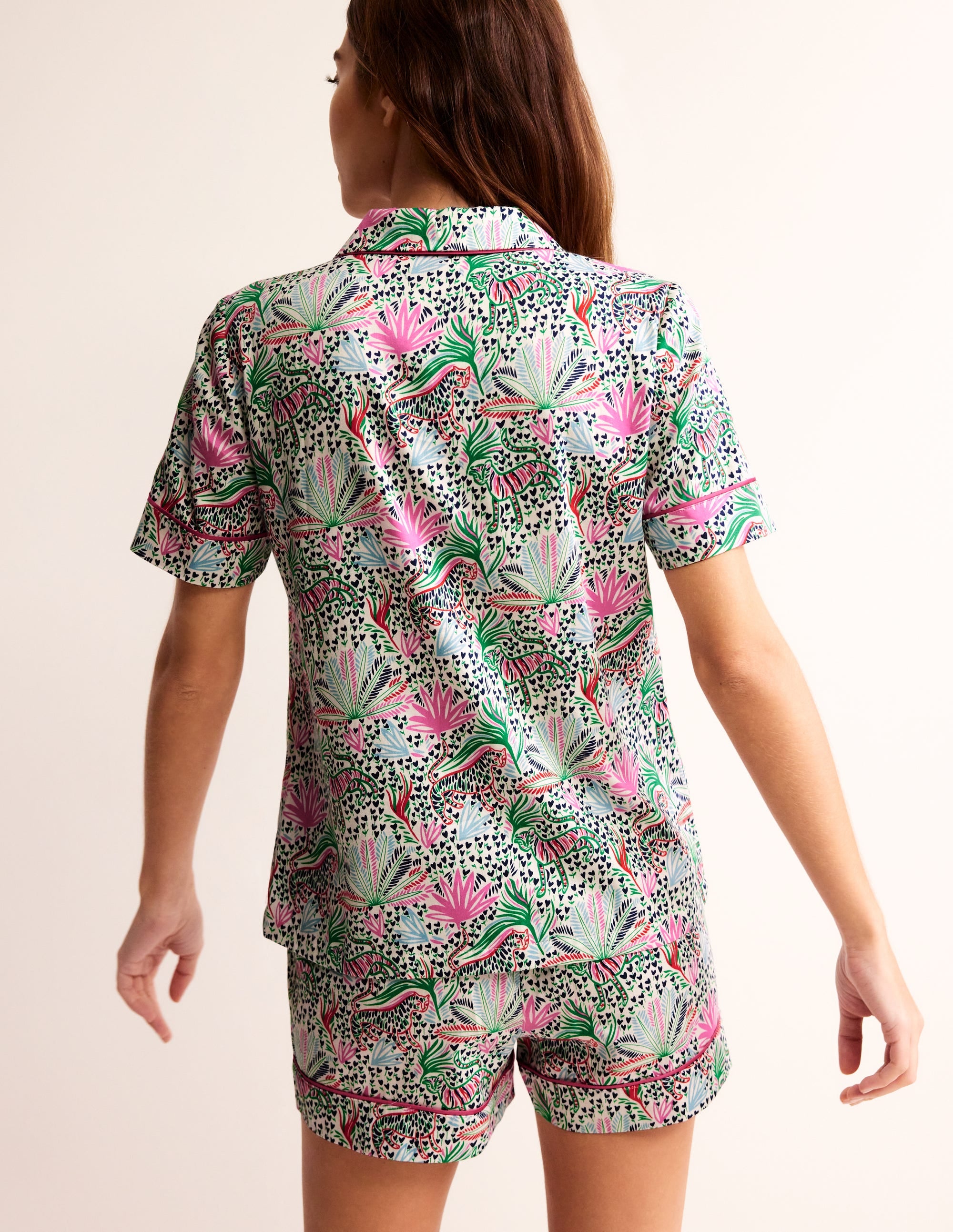 Short Sleeve Pyjama Top-Multi, Wilderness - Image 3