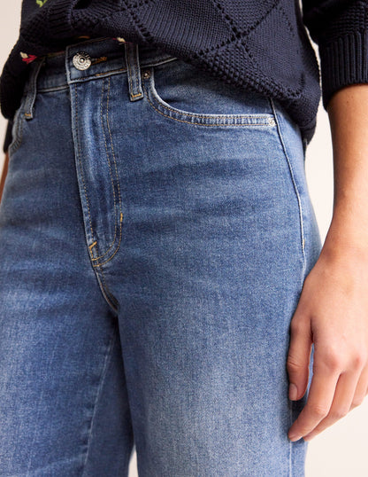 High Rise Wide Leg Jeans-Mid Vintage-5