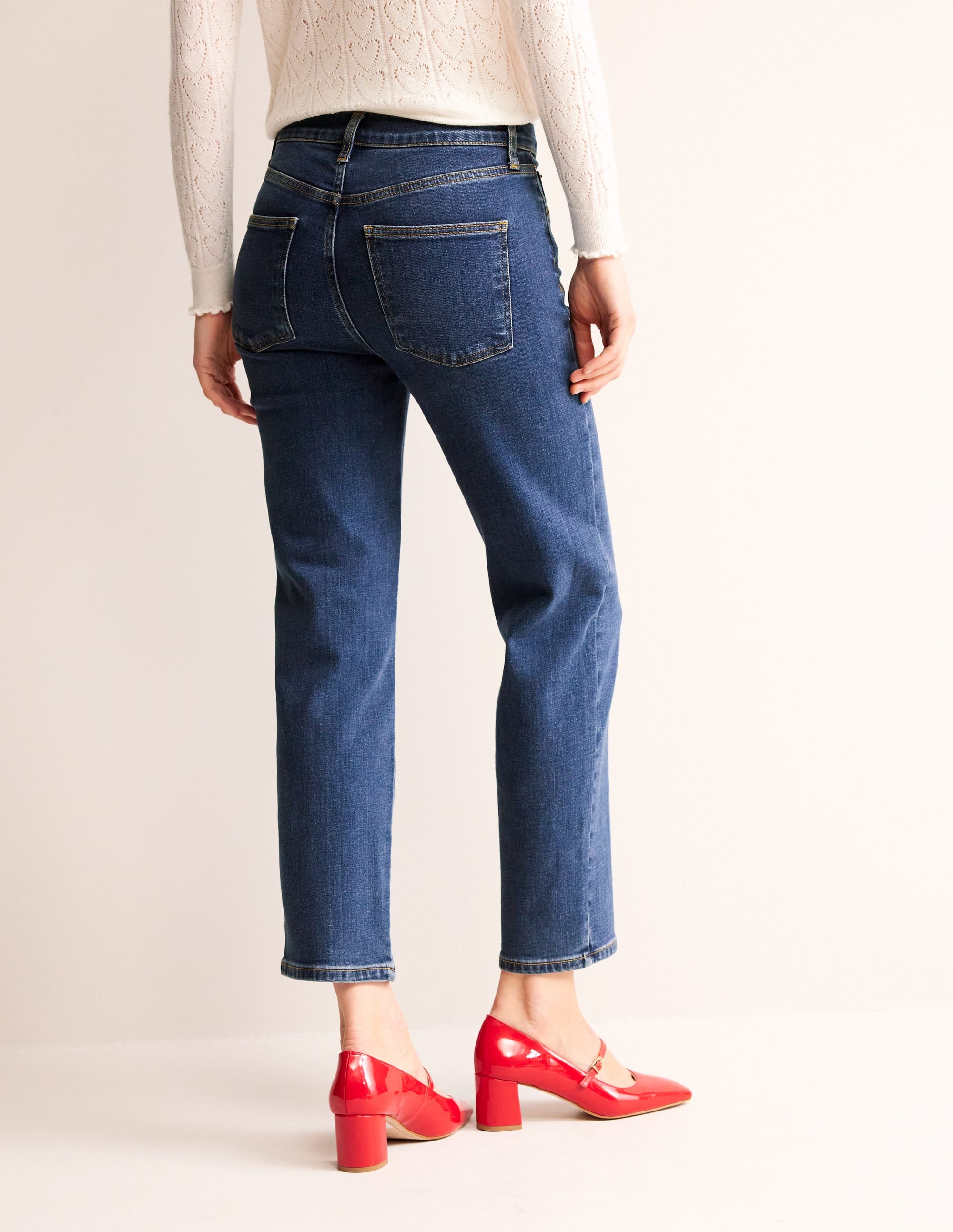 Mid Rise Slim Leg Jeans-Mid Vintage - Image 3