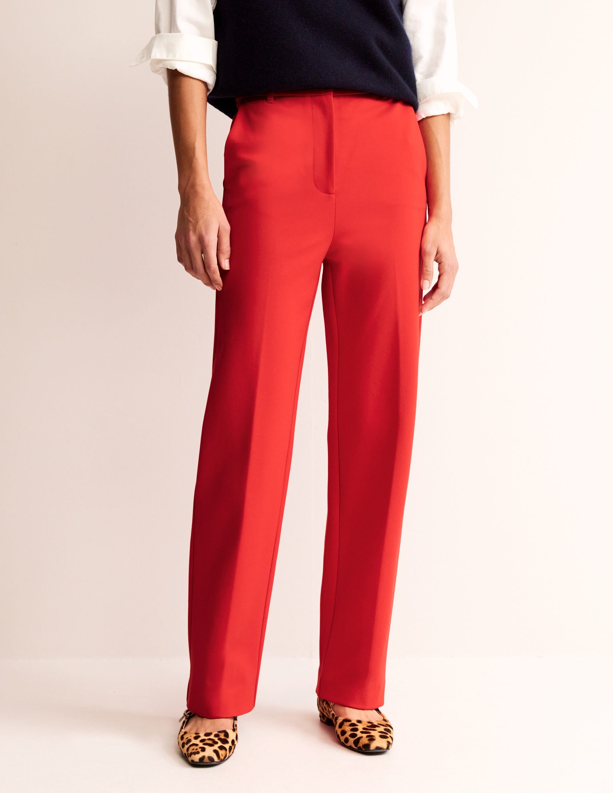 Pimlico Ponte Trousers-Hot Pepper - Image 4