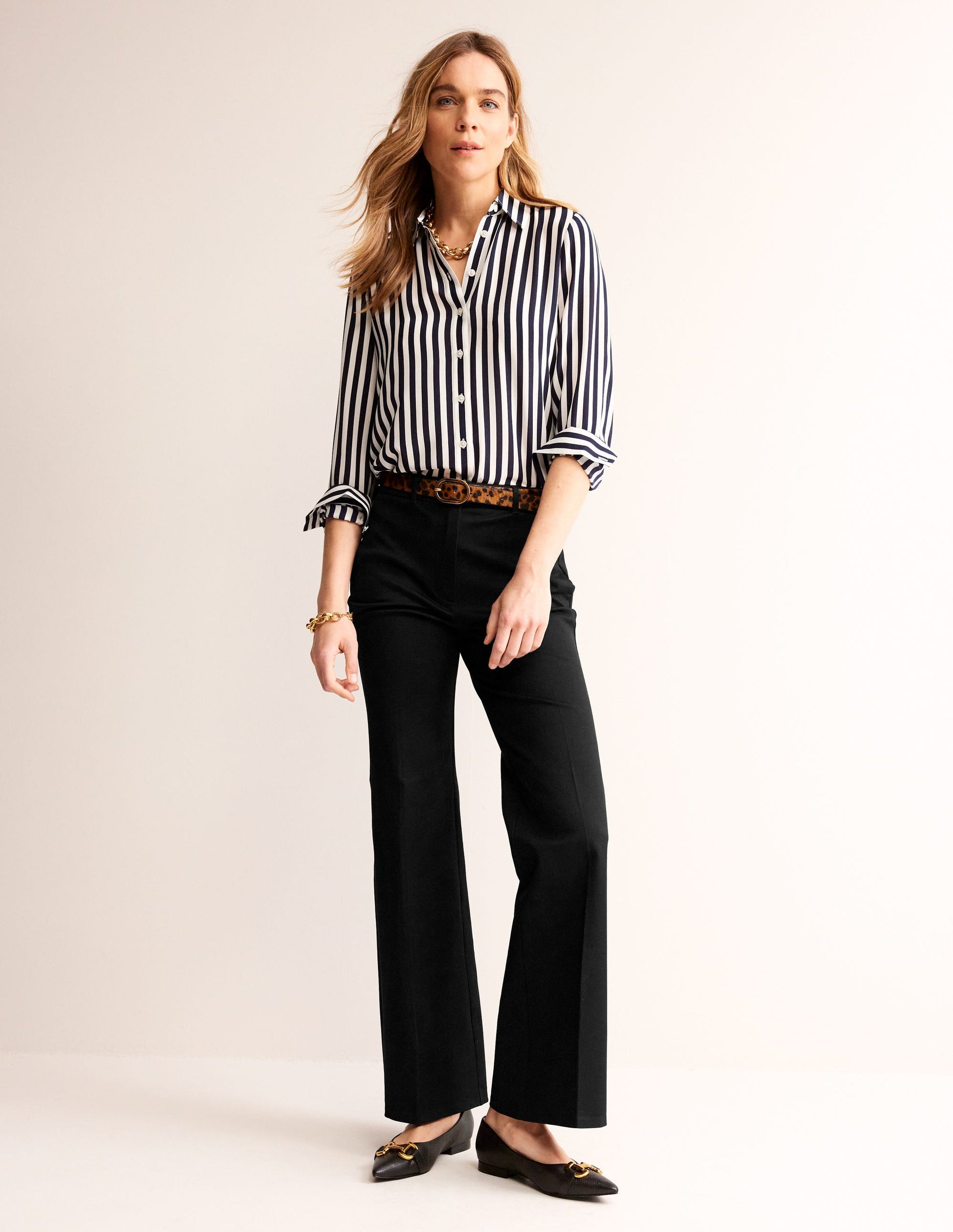 Brompton Bi-stretch Trousers-Black-1