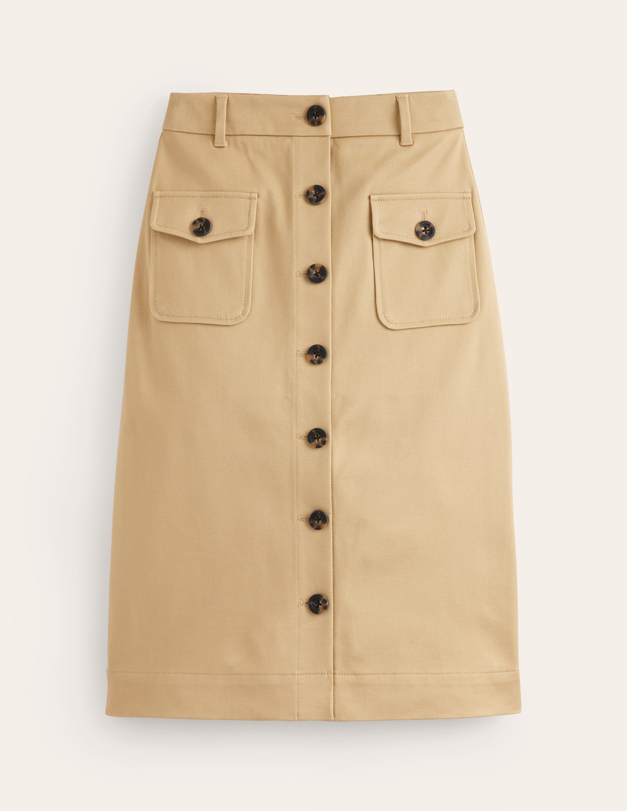 Utility Pocket Midi Skirt-Neutral - Image 5