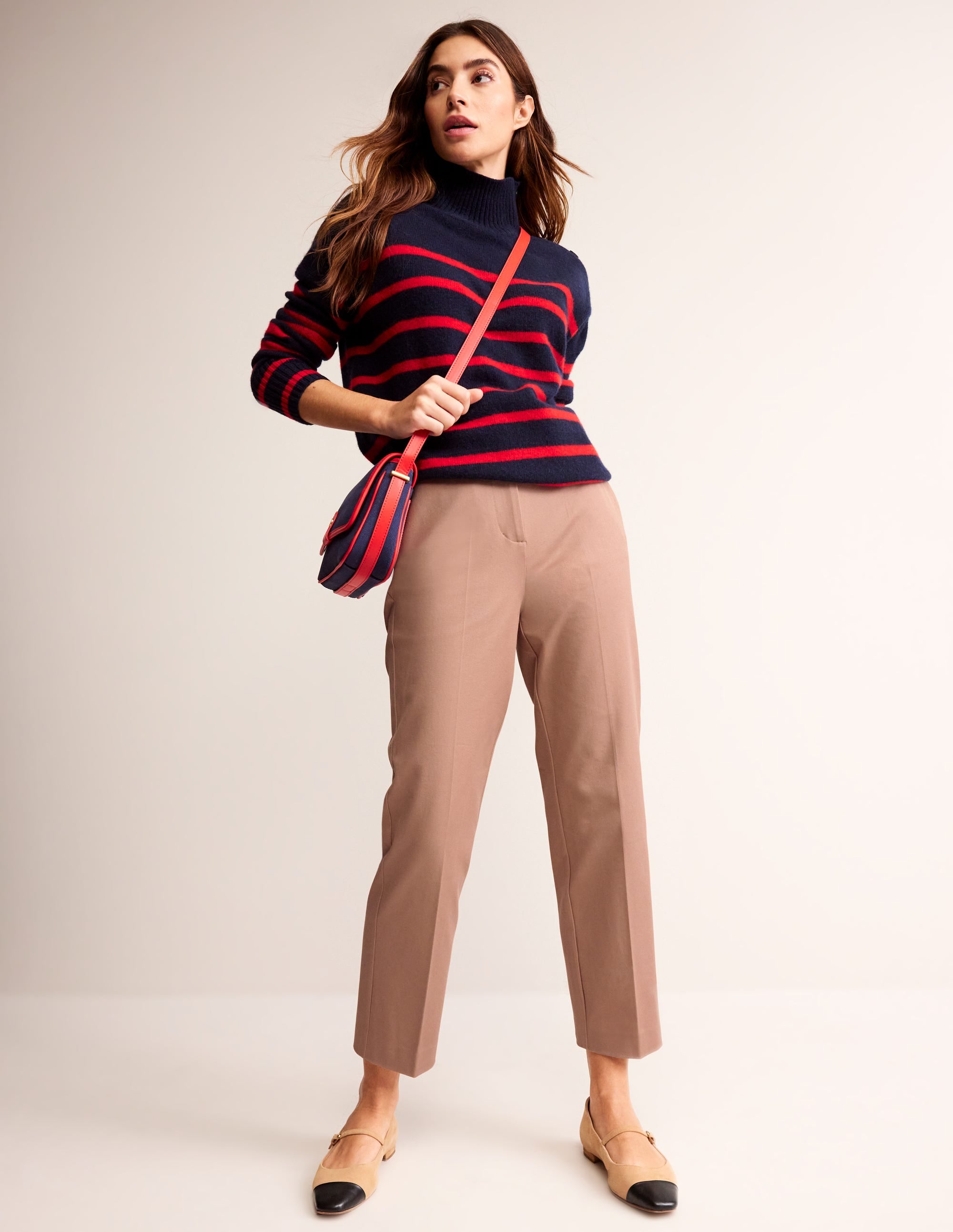 Kew Bi-Stretch Trousers-Light Caramel - Image 1